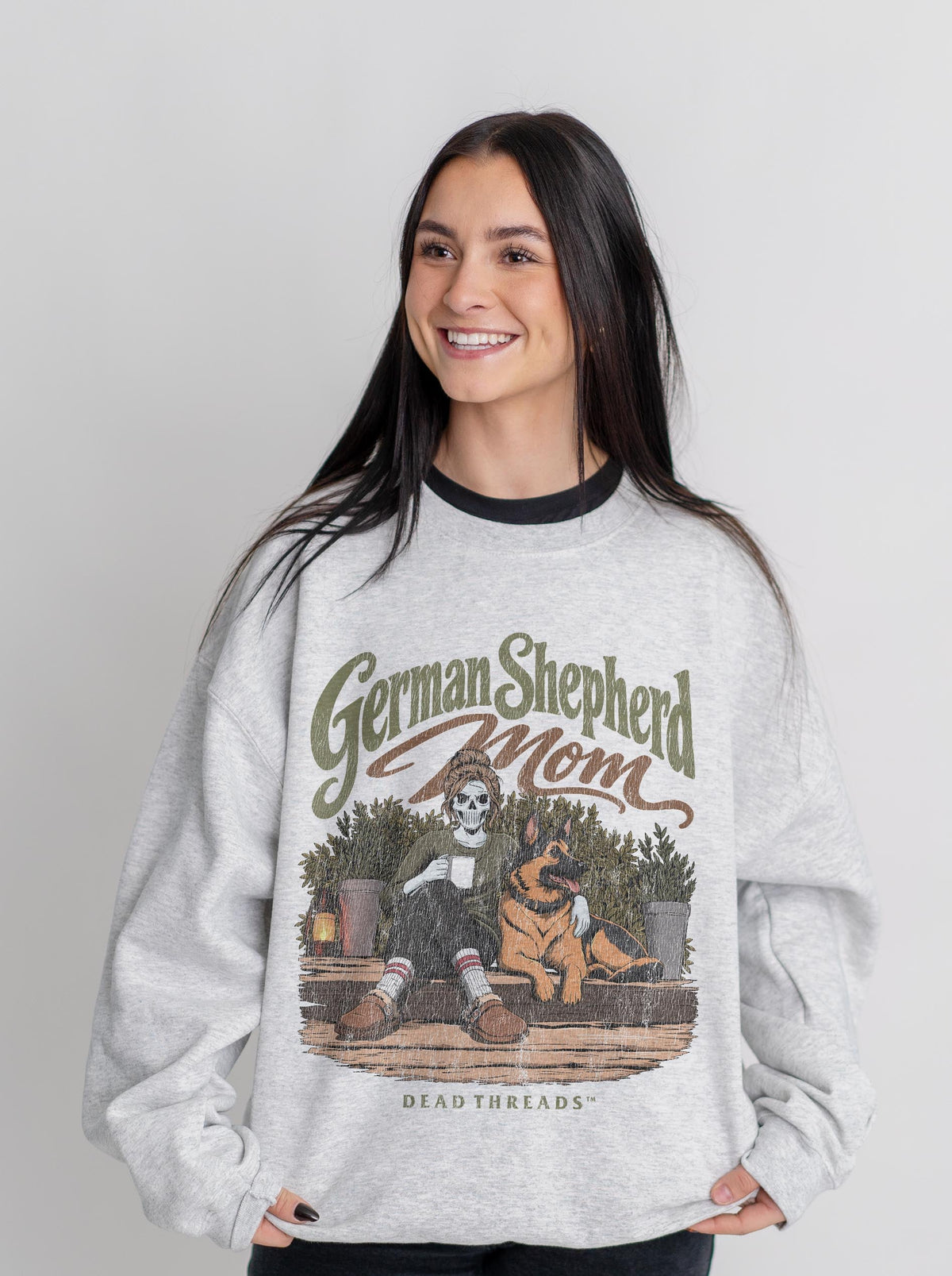 GERMAN SHEPHERD MOM - CREWNECK SWEATSHIRT – Sweatshirt – Dead Threads Apparel