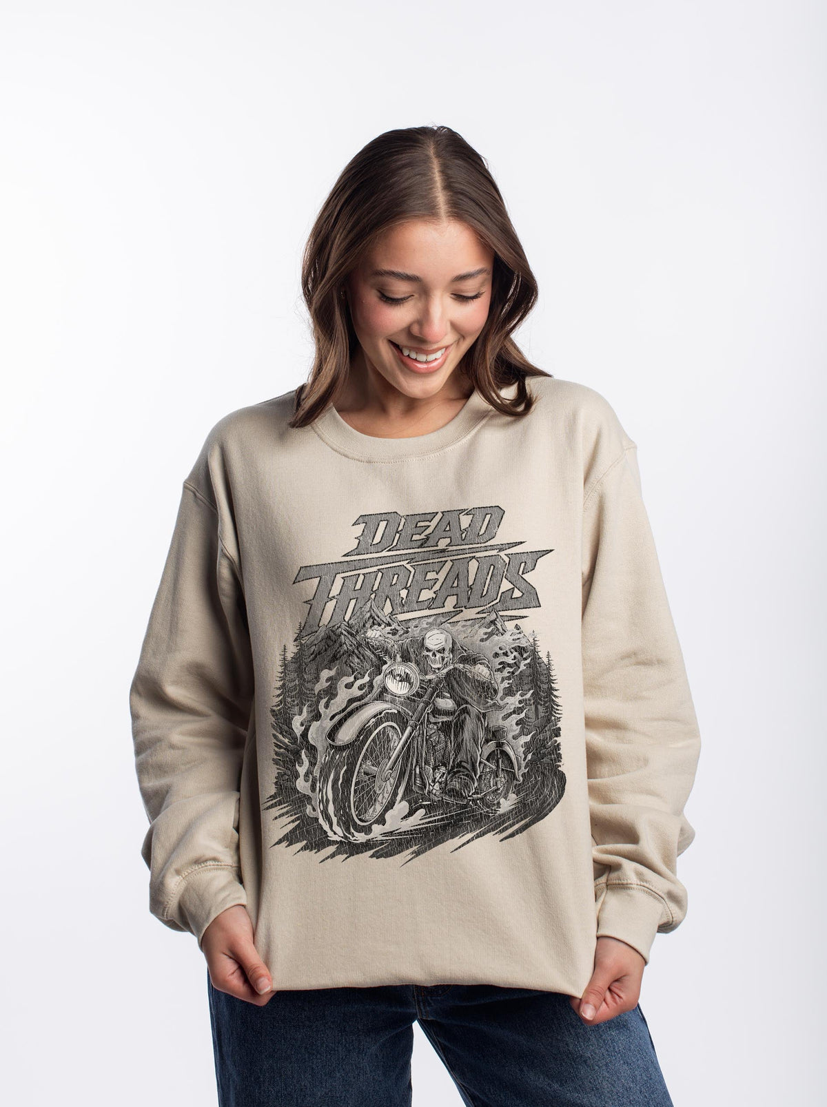 GHOST RIDE - CREWNECK SWEATSHIRT – Sweatshirt – Dead Threads Apparel