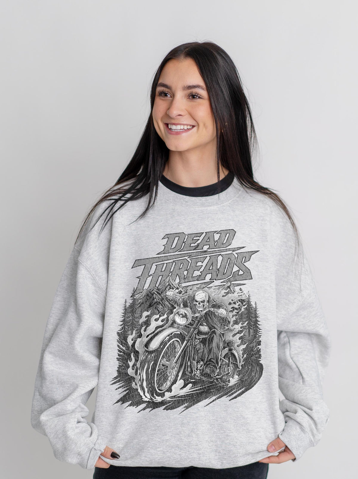 GHOST RIDE - CREWNECK SWEATSHIRT – Sweatshirt – Dead Threads Apparel