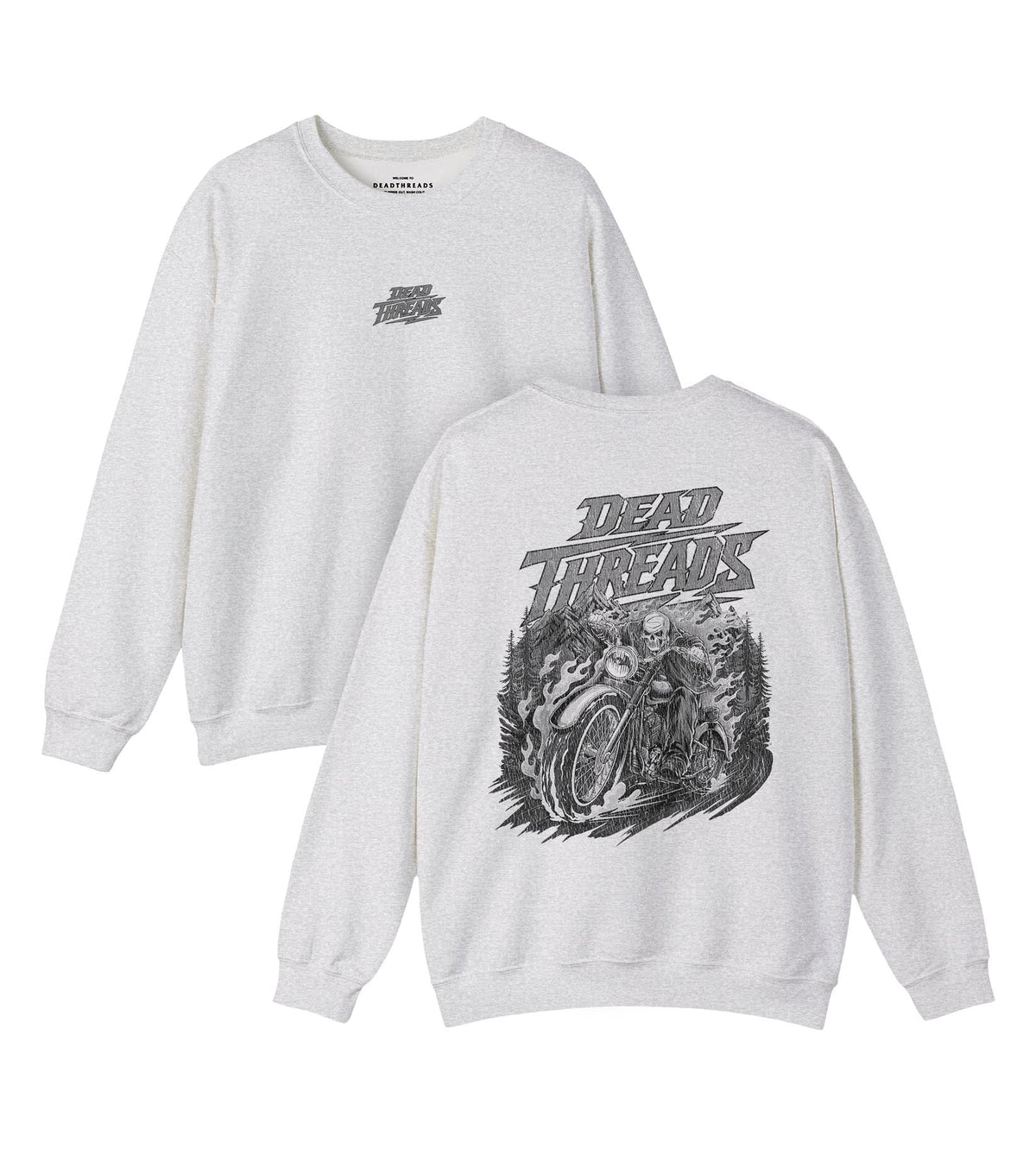 GHOST RIDE - “DT ESSENTIAL" CREWNECK SWEATSHIRT – Sweatshirt – Dead Threads Apparel