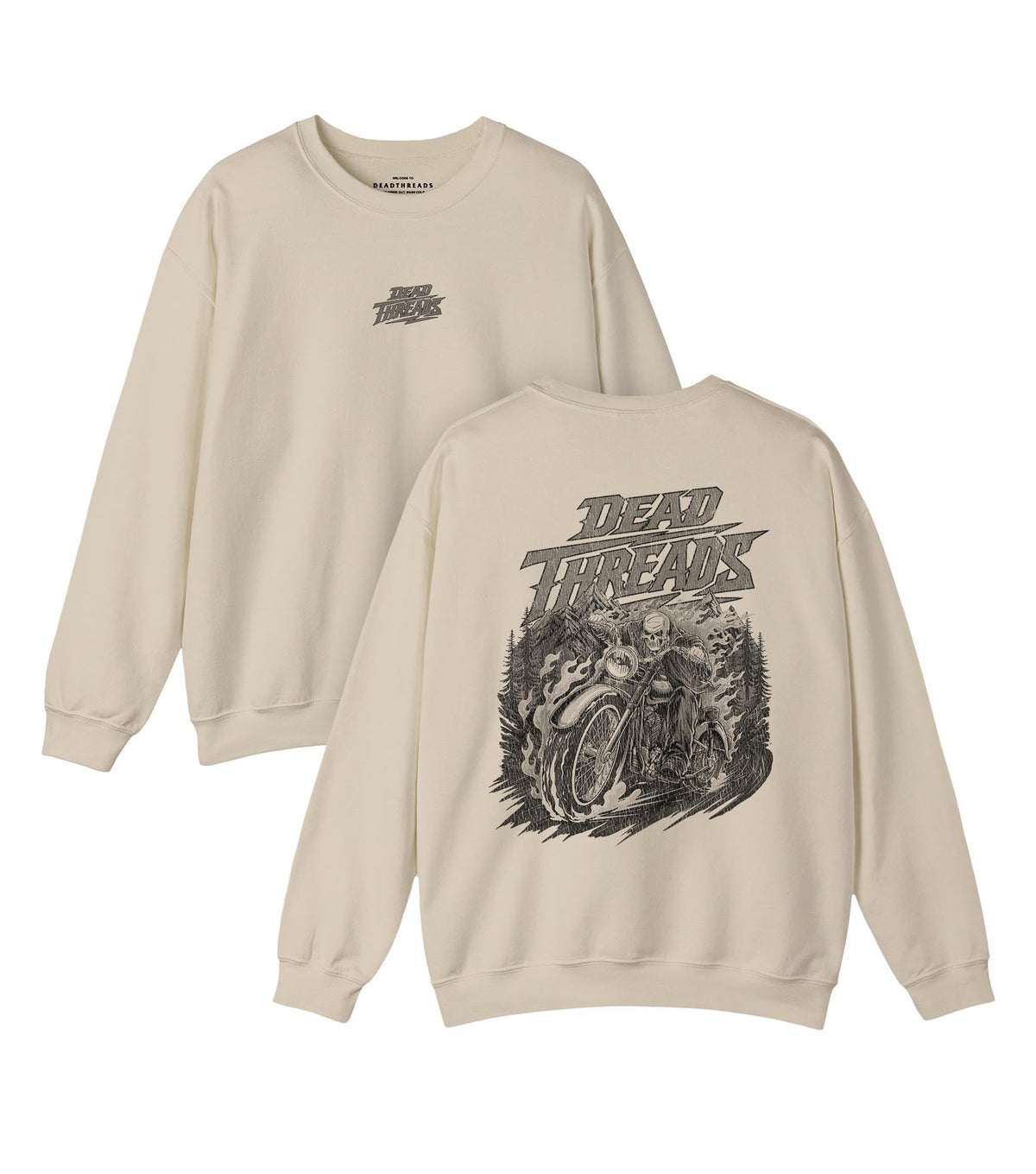 GHOST RIDE - “DT ESSENTIAL" CREWNECK SWEATSHIRT – Sweatshirt – Dead Threads Apparel
