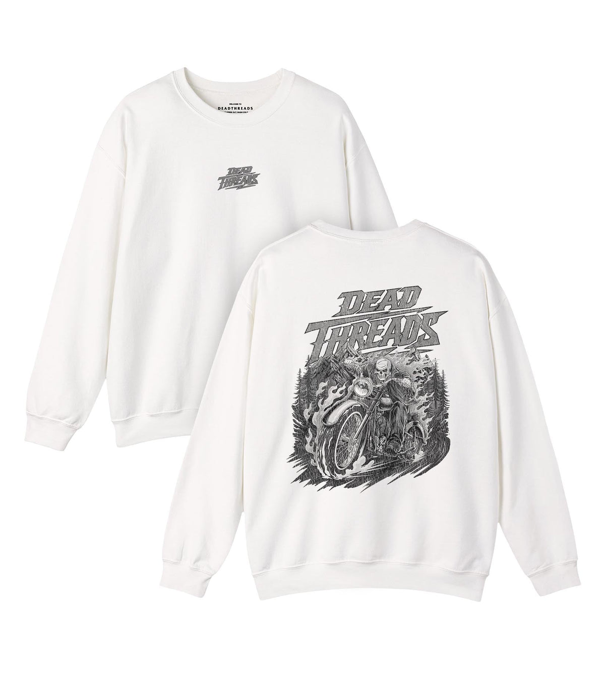 GHOST RIDE - “DT ESSENTIAL" CREWNECK SWEATSHIRT – Sweatshirt – Dead Threads Apparel