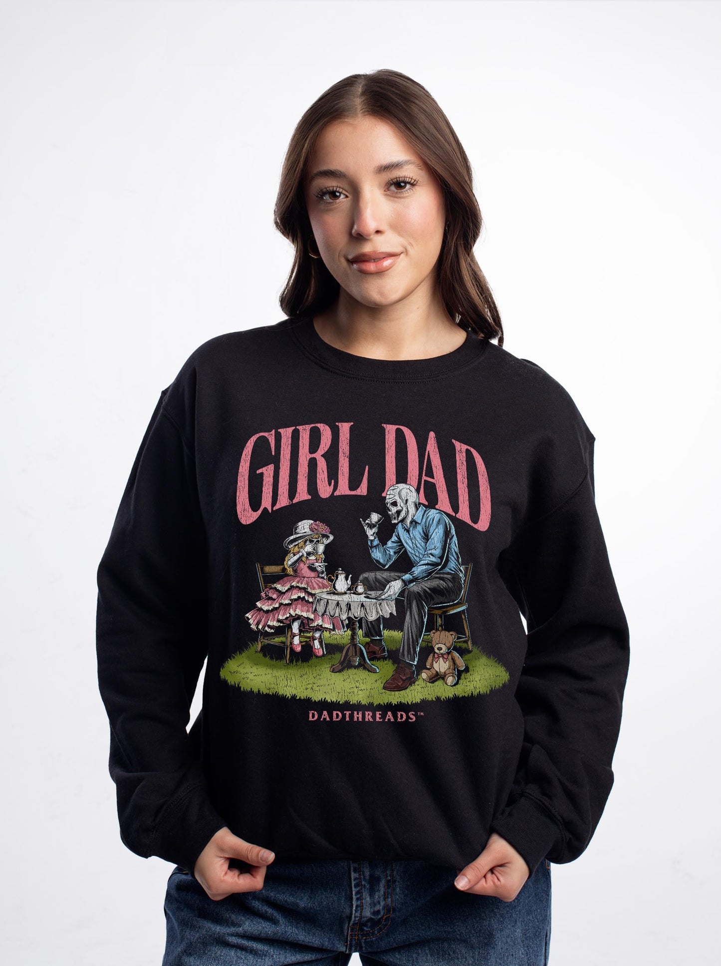 GIRL DAD - CREWNECK SWEATSHIRT – Sweatshirt – Dead Threads Apparel