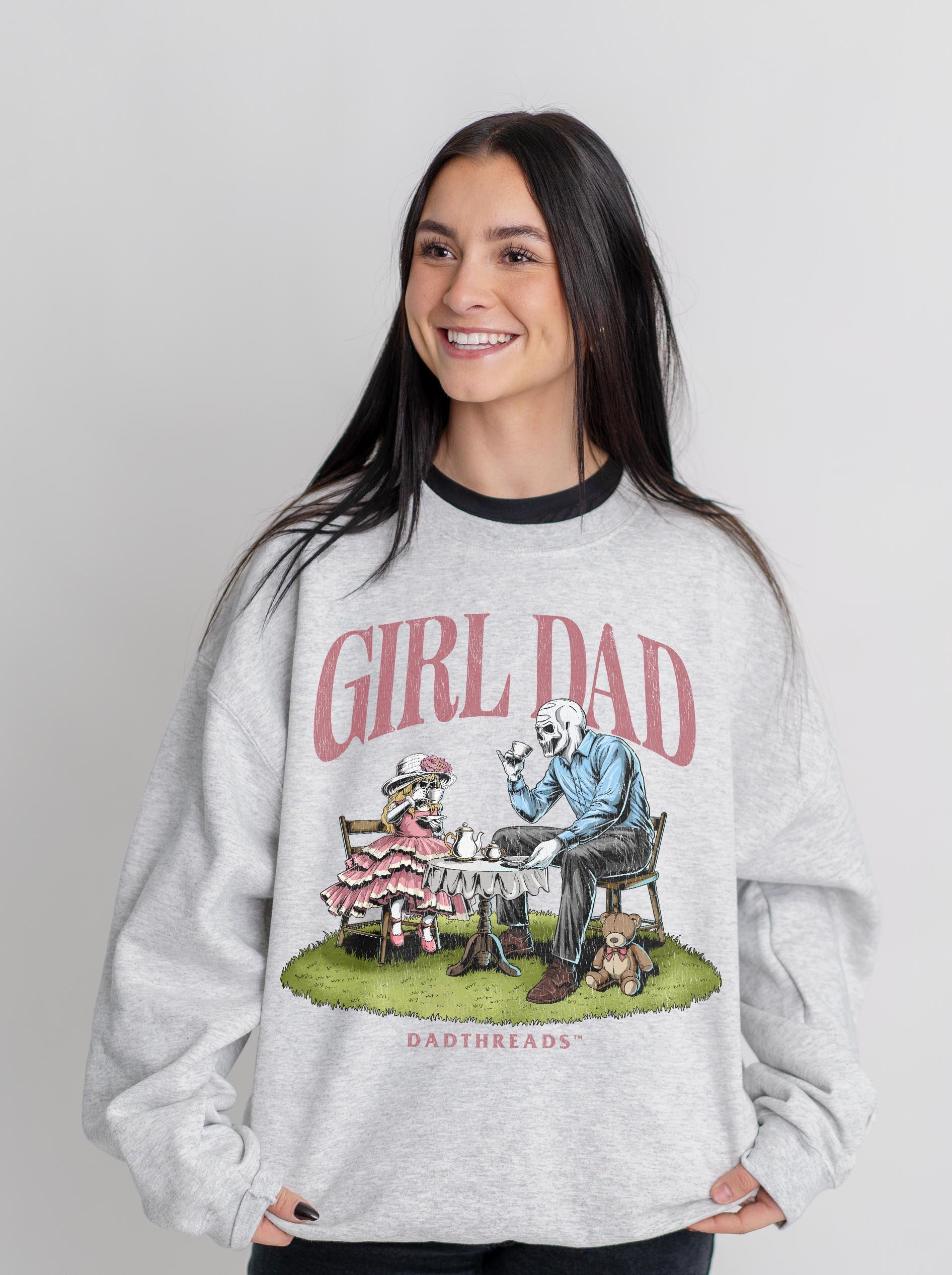GIRL DAD - CREWNECK SWEATSHIRT – Sweatshirt – Dead Threads Apparel