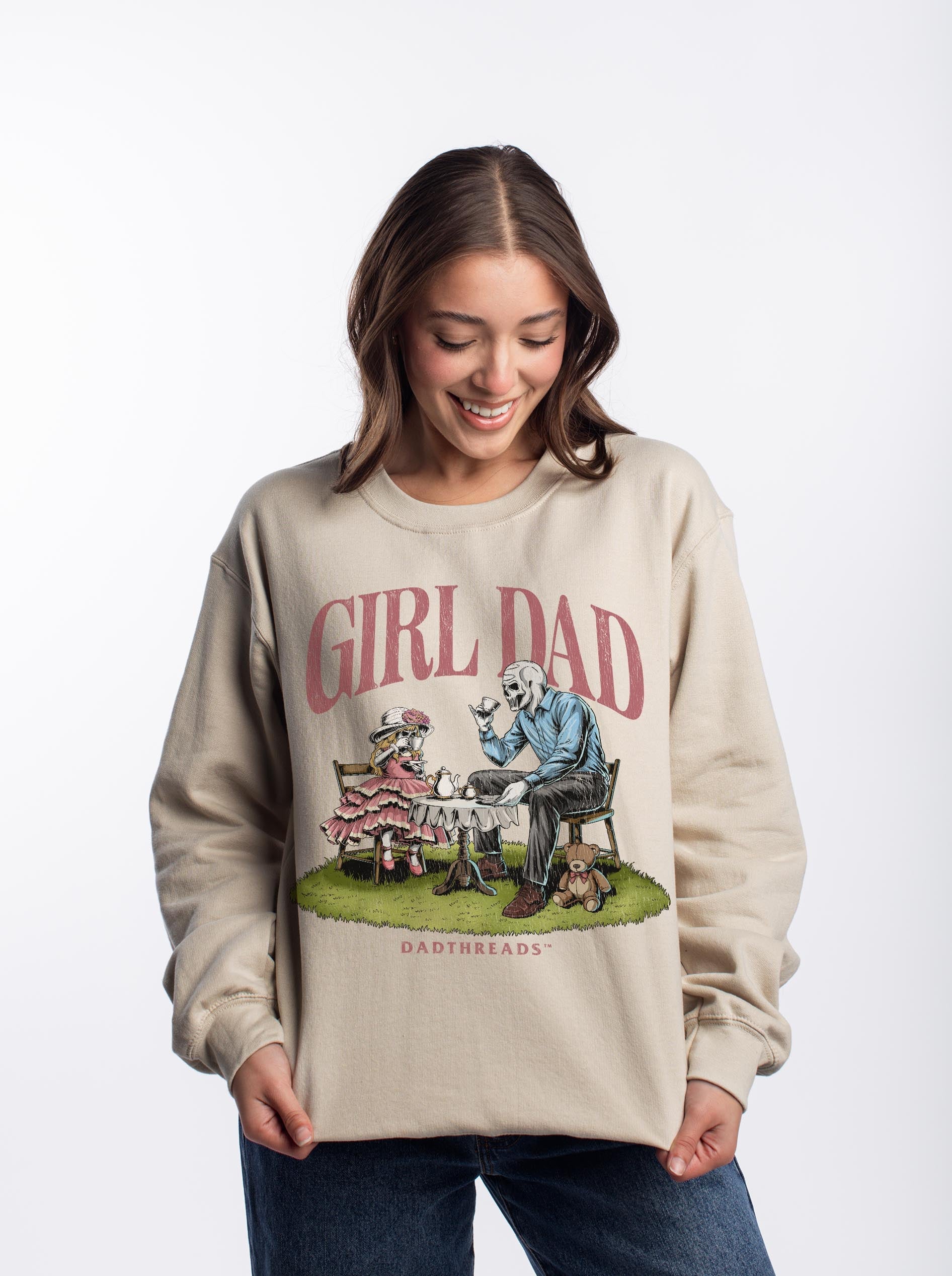 GIRL DAD - CREWNECK SWEATSHIRT – Sweatshirt – Dead Threads Apparel