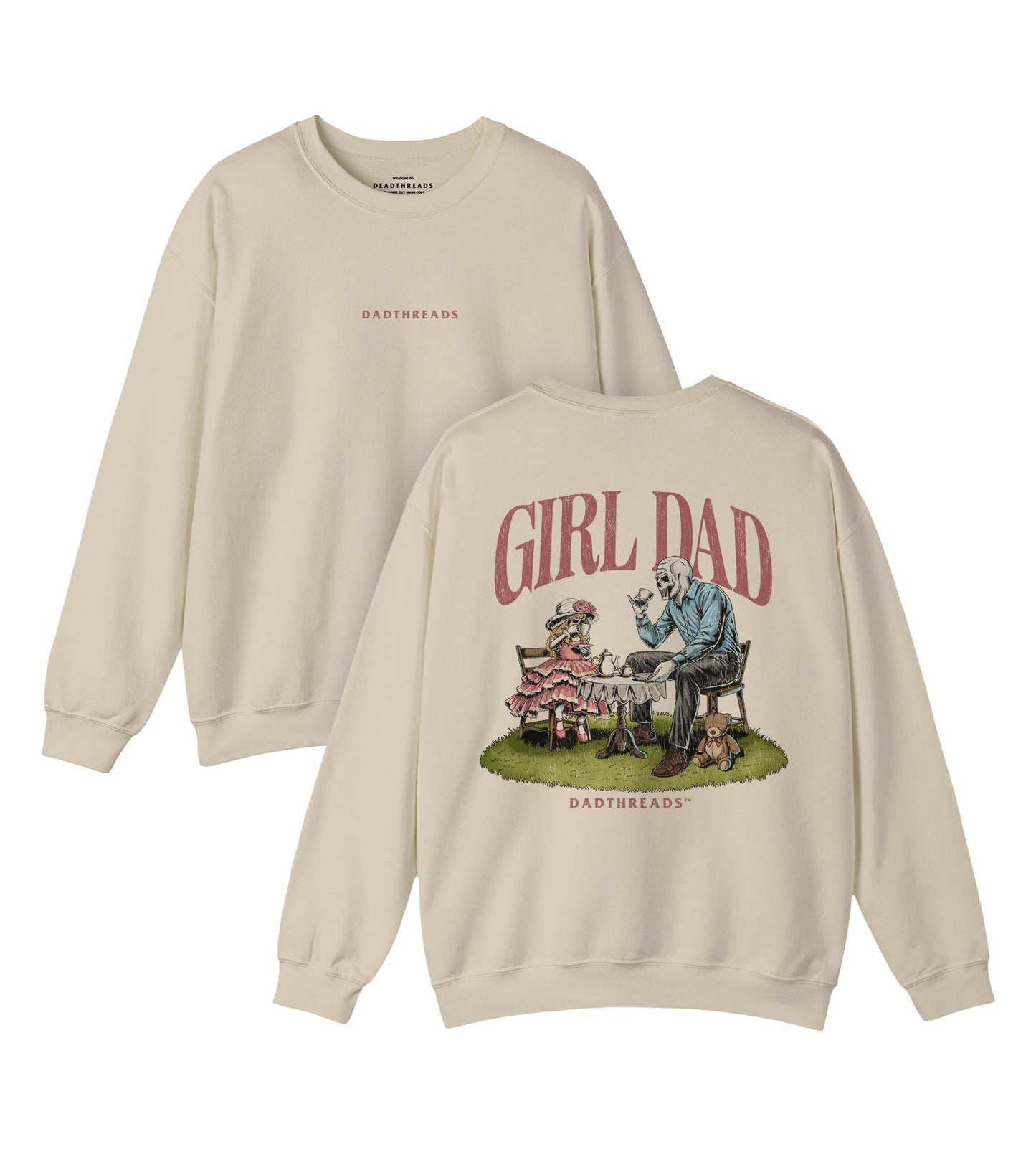GIRL DAD - “DT ESSENTIAL" CREWNECK SWEATSHIRT – Sweatshirt – Dead Threads Apparel