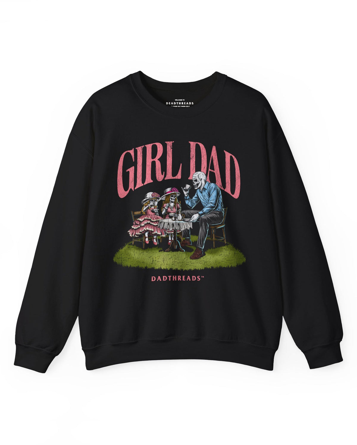 GIRL DAD v2 - CREWNECK SWEATSHIRT – Sweatshirt – Dead Threads Apparel
