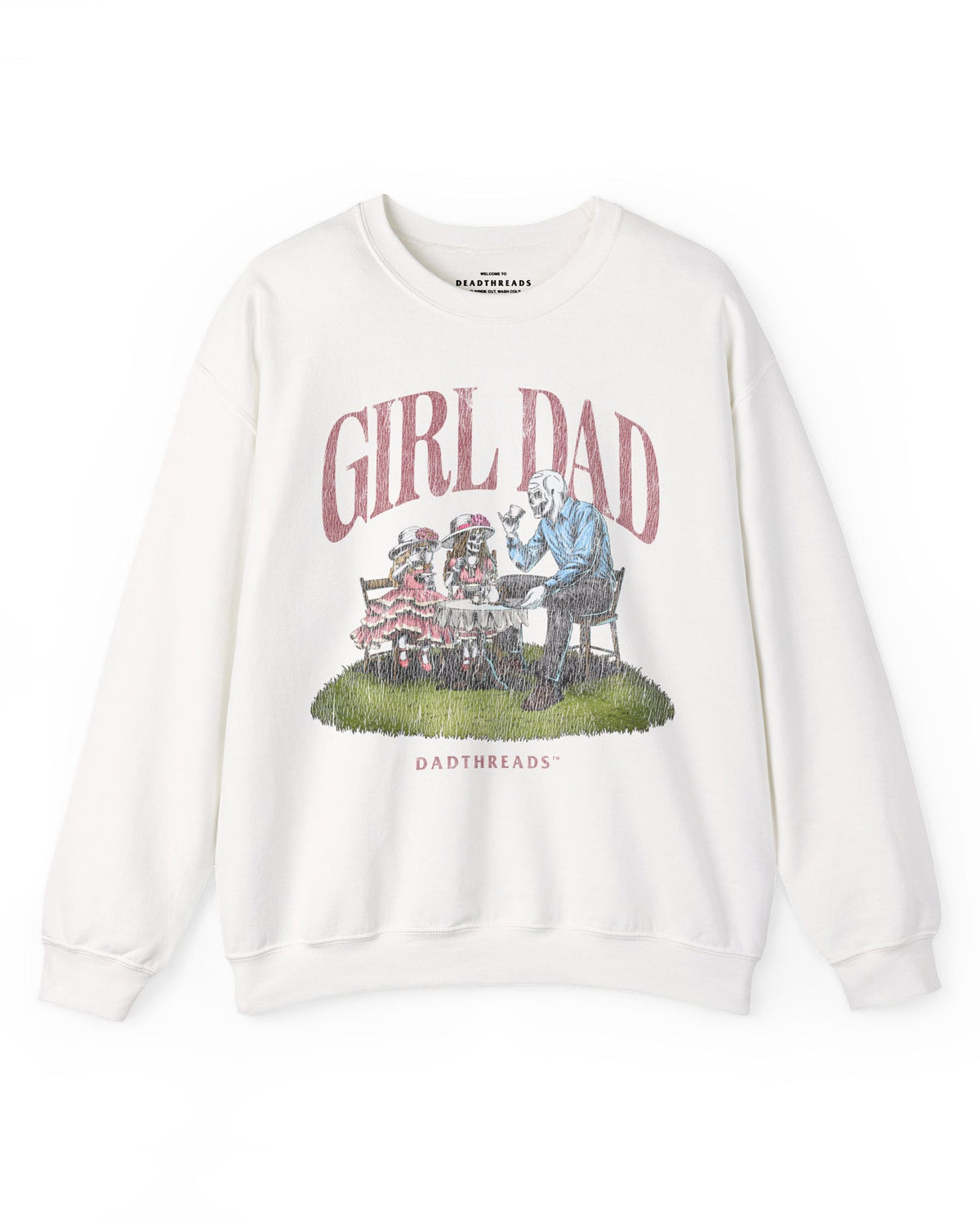 GIRL DAD v2 - CREWNECK SWEATSHIRT – Sweatshirt – Dead Threads Apparel