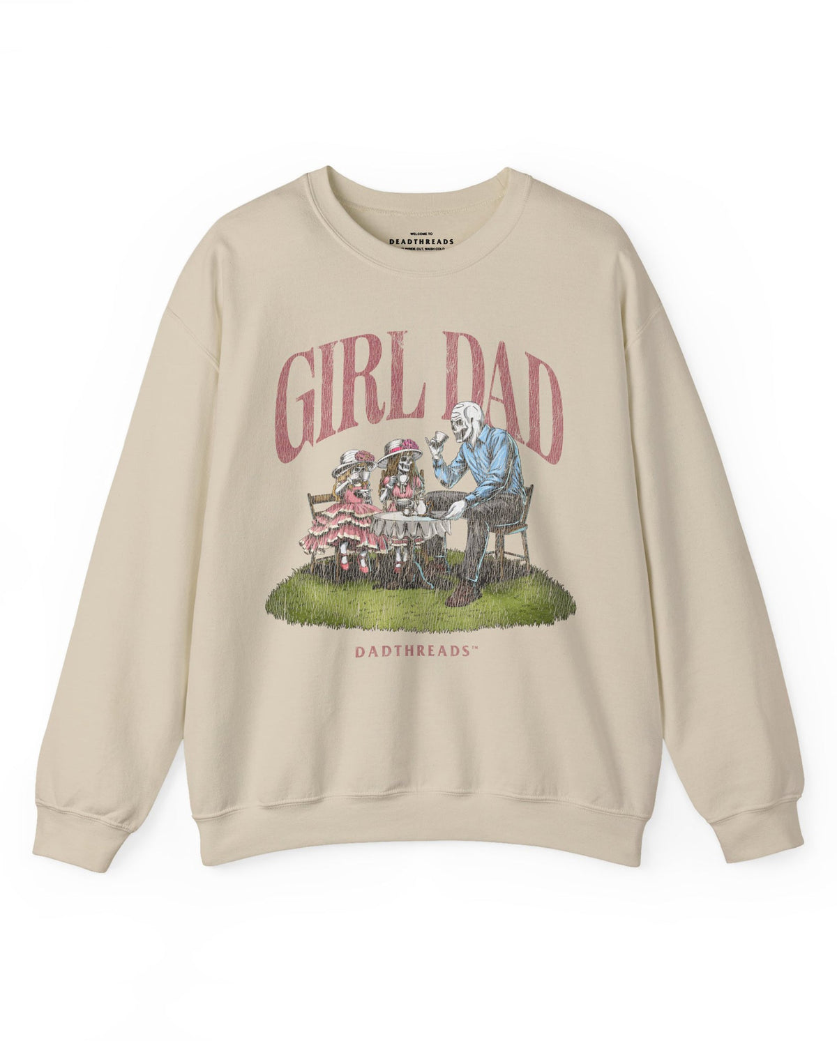 GIRL DAD v2 - CREWNECK SWEATSHIRT – Sweatshirt – Dead Threads Apparel