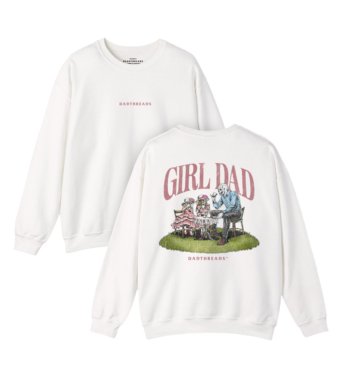 GIRL DAD v2 - “DT ESSENTIAL" CREWNECK SWEATSHIRT – Sweatshirt – Dead Threads Apparel