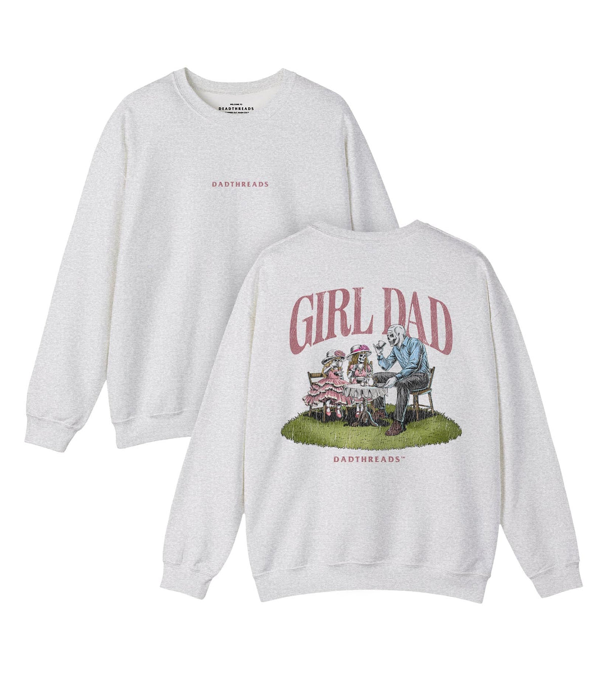 GIRL DAD v2 - “DT ESSENTIAL" CREWNECK SWEATSHIRT – Sweatshirt – Dead Threads Apparel