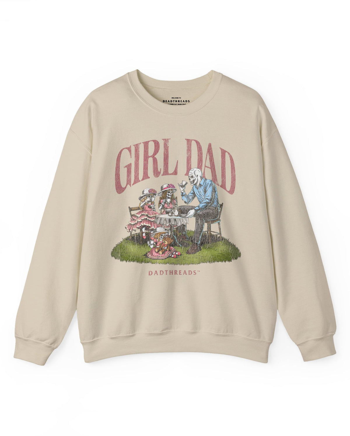 GIRL DAD v3 - CREWNECK SWEATSHIRT – Sweatshirt – Dead Threads Apparel