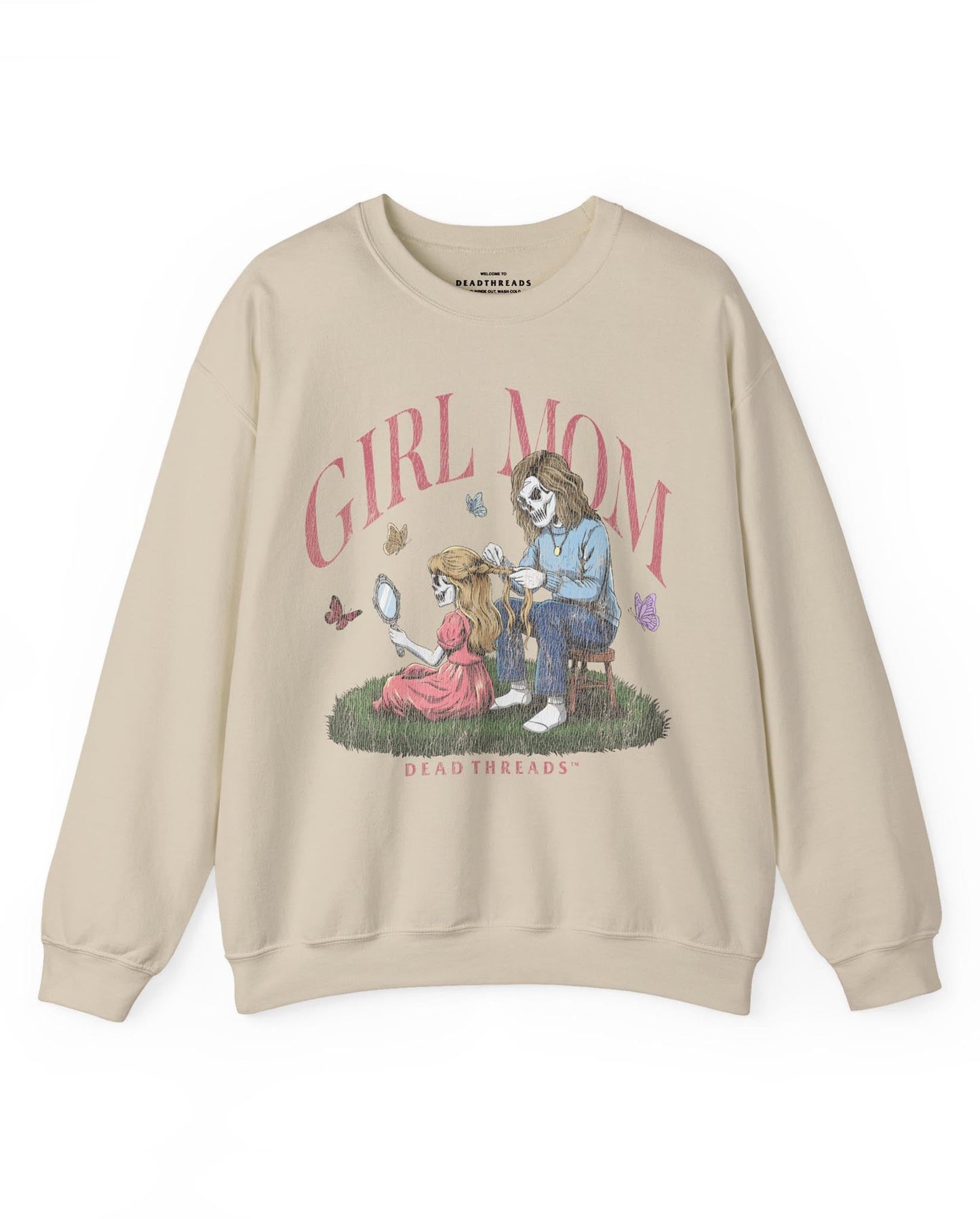 GIRL MOM v1 - CREWNECK SWEATSHIRT – Sweatshirt – Dead Threads Apparel