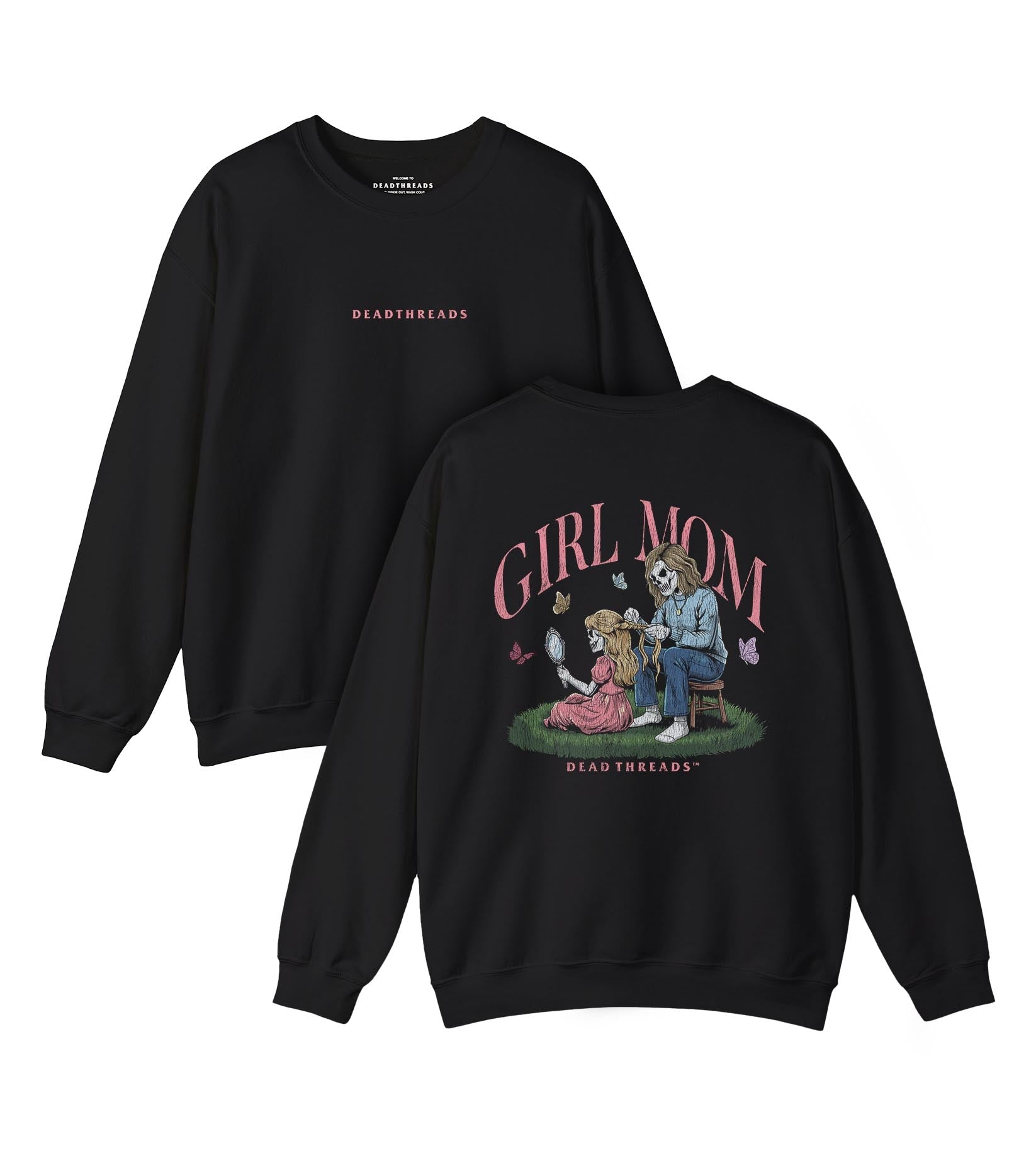 GIRL MOM v1 - “DT ESSENTIAL" CREWNECK SWEATSHIRT – Sweatshirt – Dead Threads Apparel