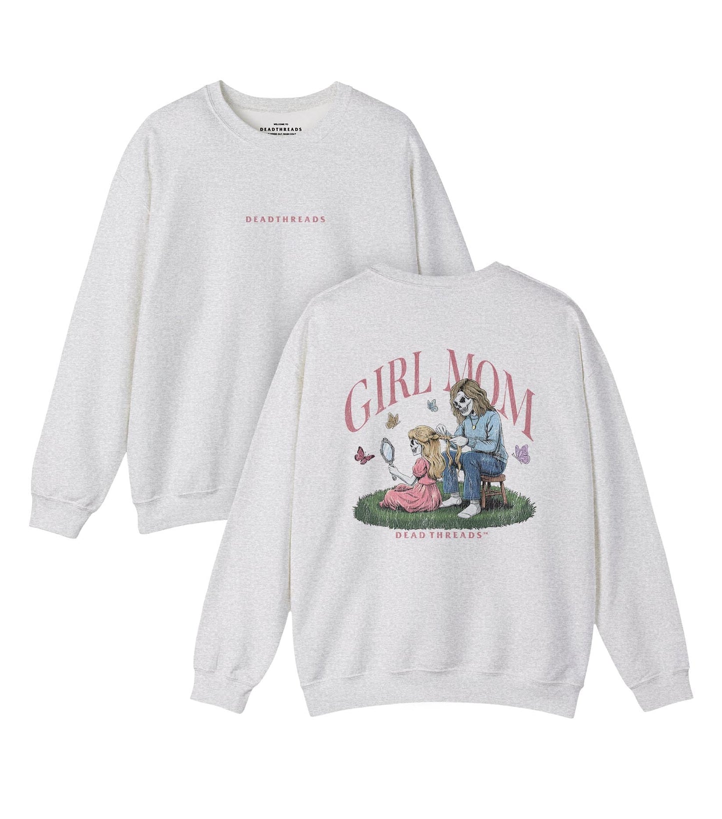 GIRL MOM v1 - “DT ESSENTIAL" CREWNECK SWEATSHIRT – Sweatshirt – Dead Threads Apparel