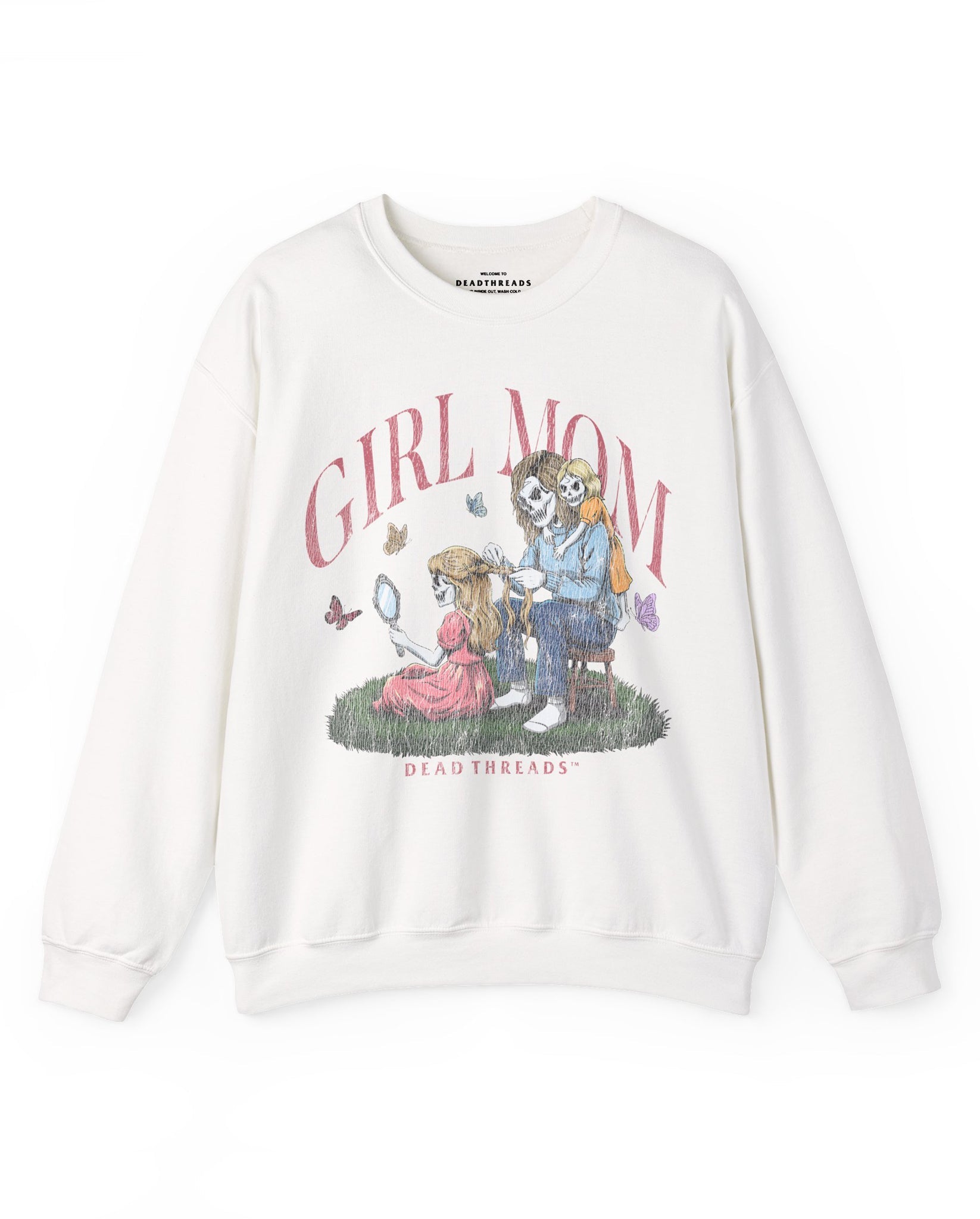 GIRL MOM v2 - CREWNECK SWEATSHIRT – Sweatshirt – Dead Threads Apparel