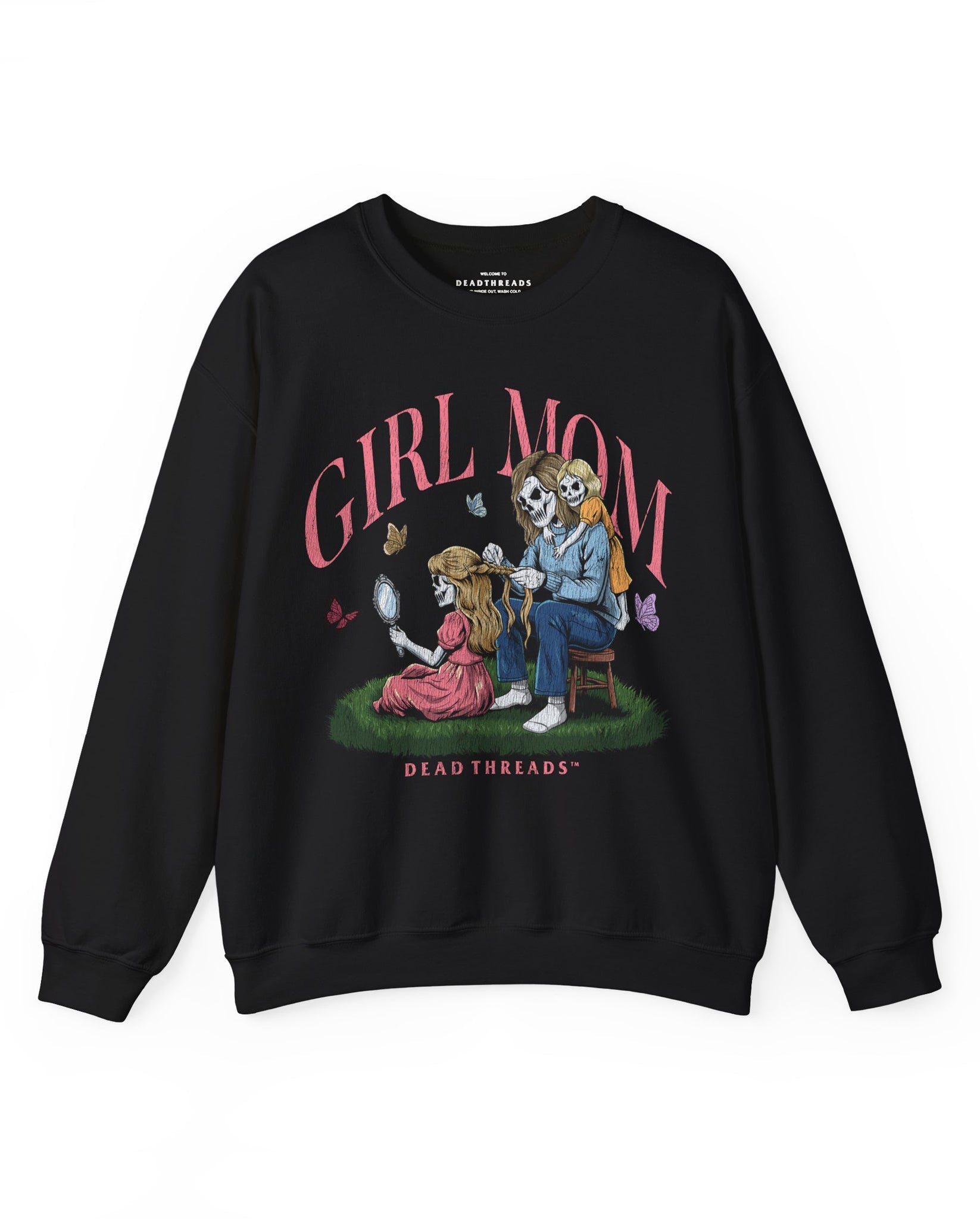 GIRL MOM v2 - CREWNECK SWEATSHIRT – Sweatshirt – Dead Threads Apparel