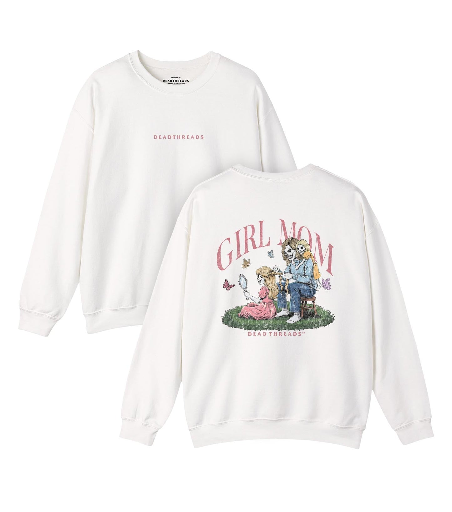 GIRL MOM v2 - “DT ESSENTIAL" CREWNECK SWEATSHIRT – Sweatshirt – Dead Threads Apparel