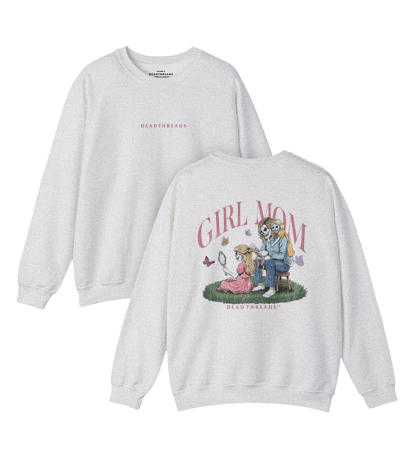 GIRL MOM v2 - “DT ESSENTIAL" CREWNECK SWEATSHIRT – Sweatshirt – Dead Threads Apparel