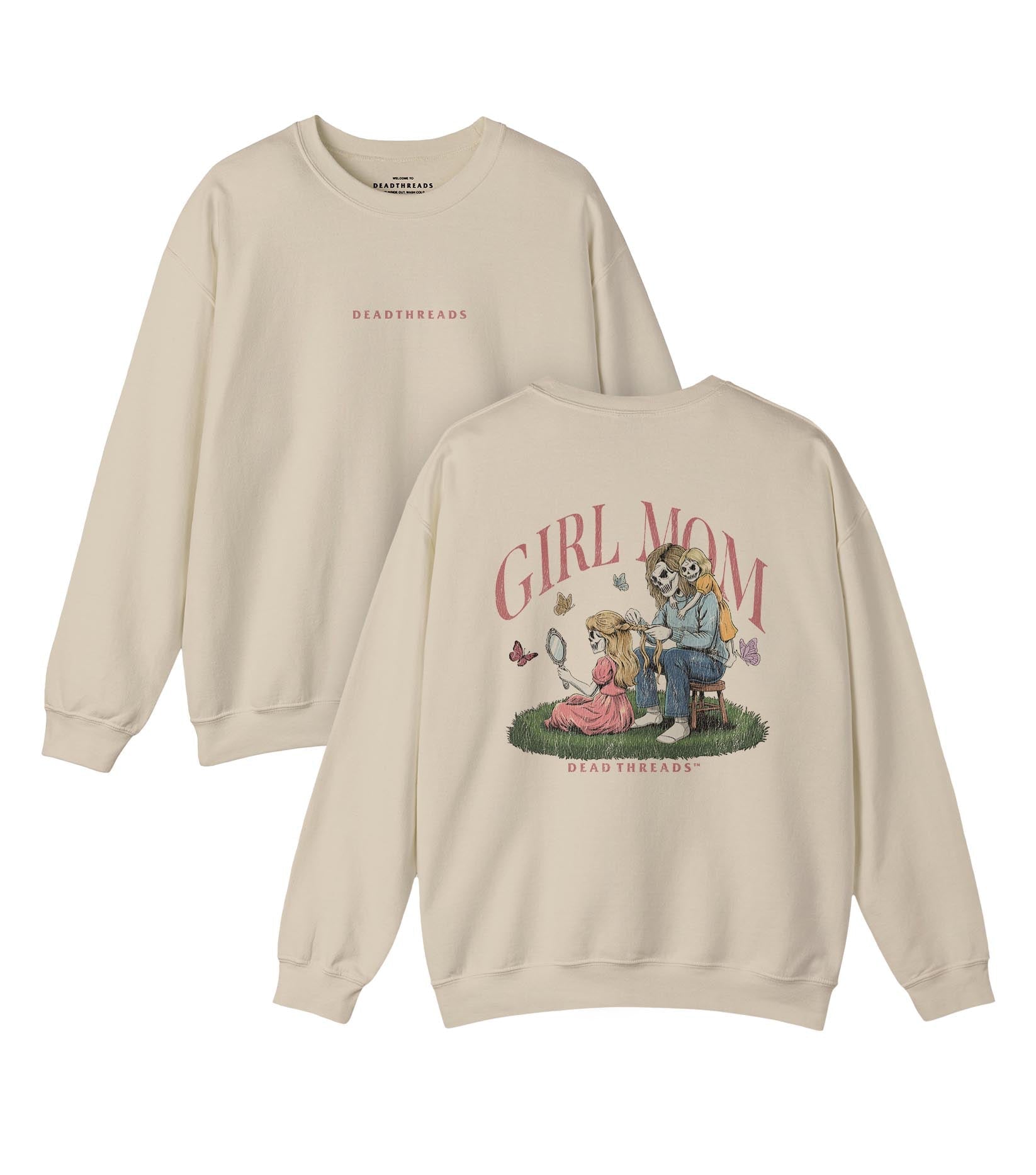 GIRL MOM v2 - “DT ESSENTIAL" CREWNECK SWEATSHIRT – Sweatshirt – Dead Threads Apparel