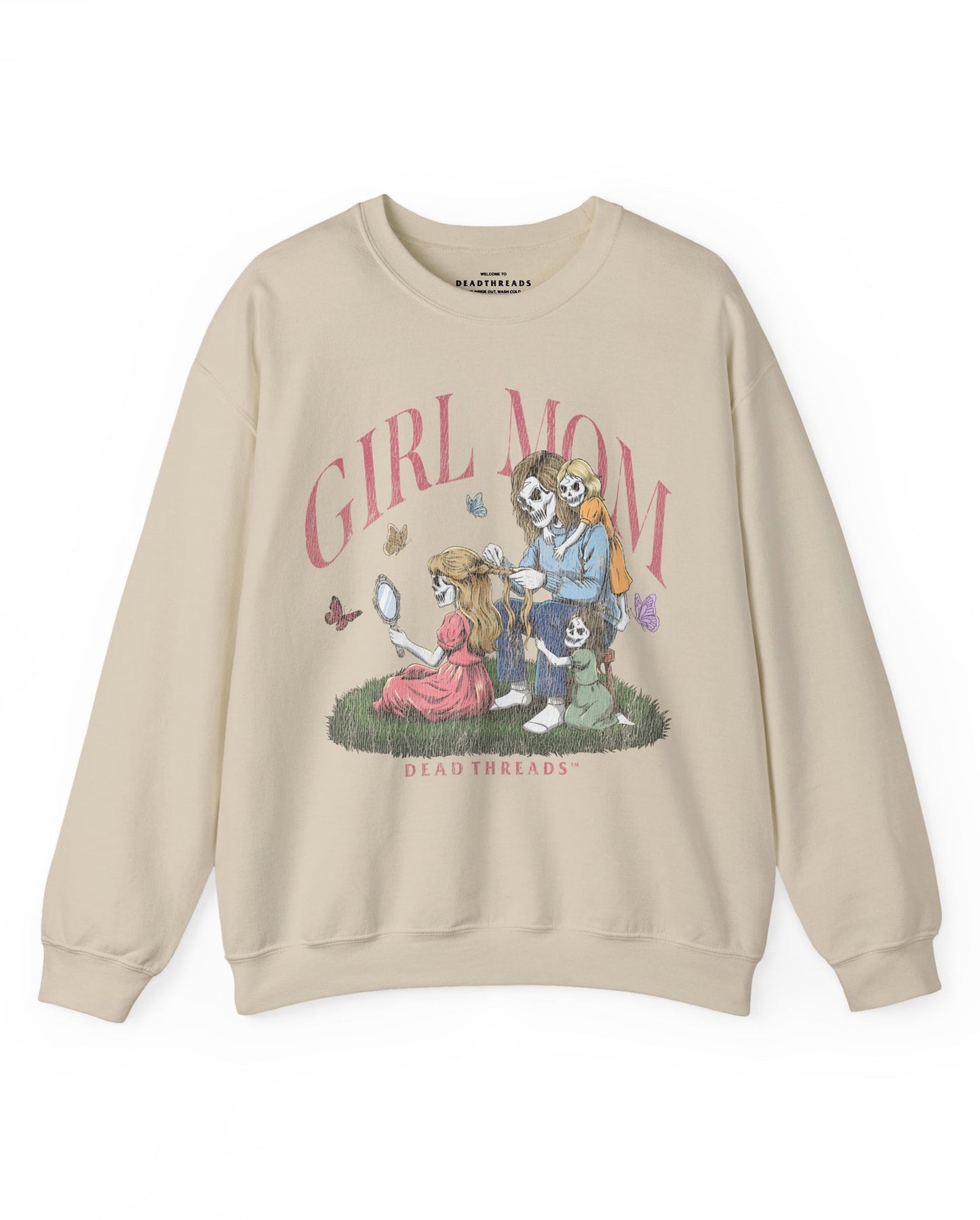 GIRL MOM v3 - CREWNECK SWEATSHIRT – Sweatshirt – Dead Threads Apparel