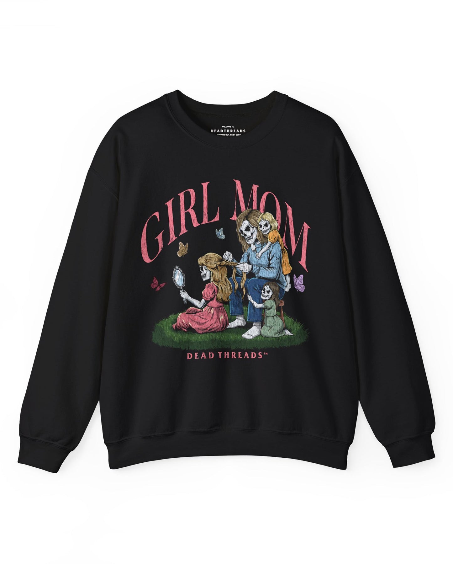 GIRL MOM v3 - CREWNECK SWEATSHIRT – Sweatshirt – Dead Threads Apparel