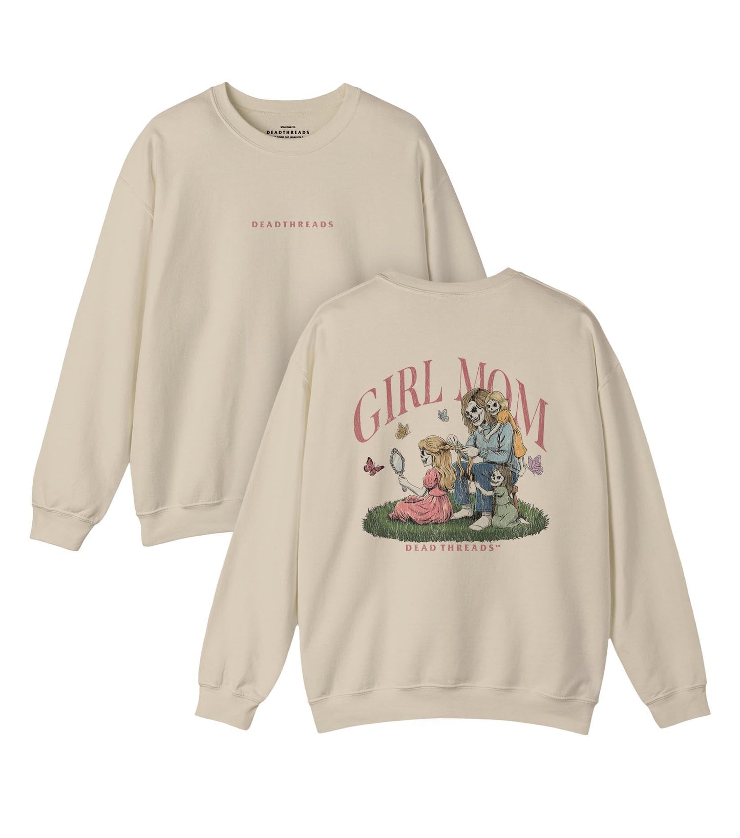 GIRL MOM v3 - “DT ESSENTIAL" CREWNECK SWEATSHIRT – Sweatshirt – Dead Threads Apparel