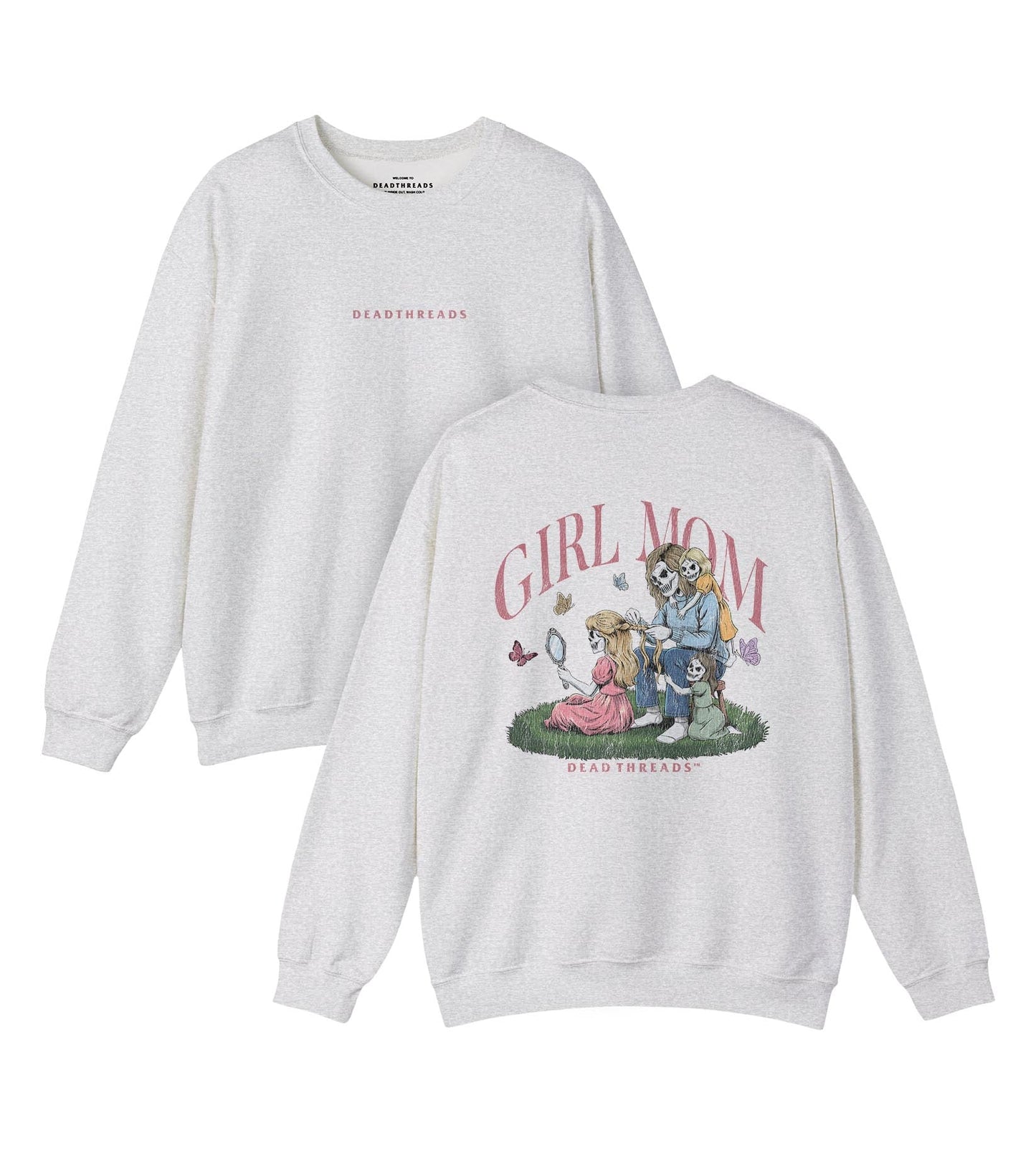 GIRL MOM v3 - “DT ESSENTIAL" CREWNECK SWEATSHIRT – Sweatshirt – Dead Threads Apparel