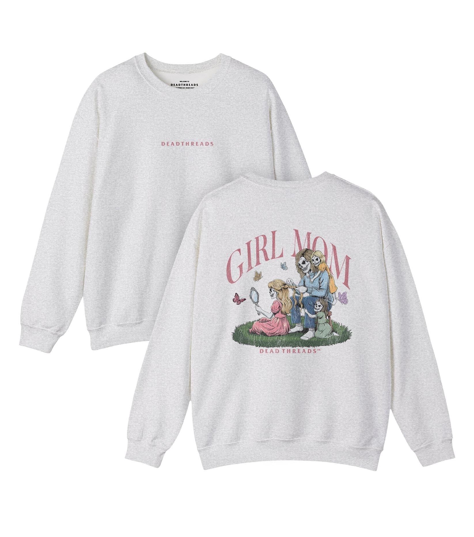GIRL MOM v3 - “DT ESSENTIAL" CREWNECK SWEATSHIRT – Sweatshirt – Dead Threads Apparel