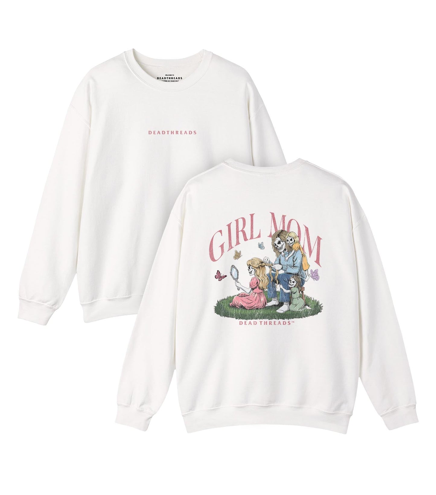 GIRL MOM v3 - “DT ESSENTIAL" CREWNECK SWEATSHIRT – Sweatshirt – Dead Threads Apparel