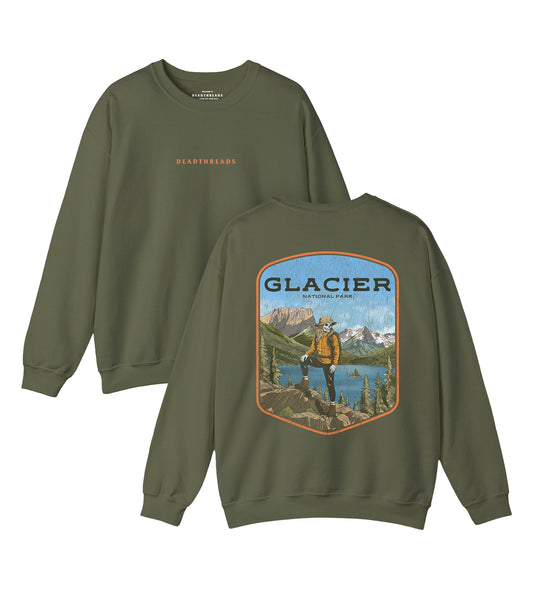 GLACIER NATIONAL PARK (FEMALE) - “DT ESSENTIAL" CREWNECK SWEATSHIRT – Sweatshirt – Dead Threads Apparel