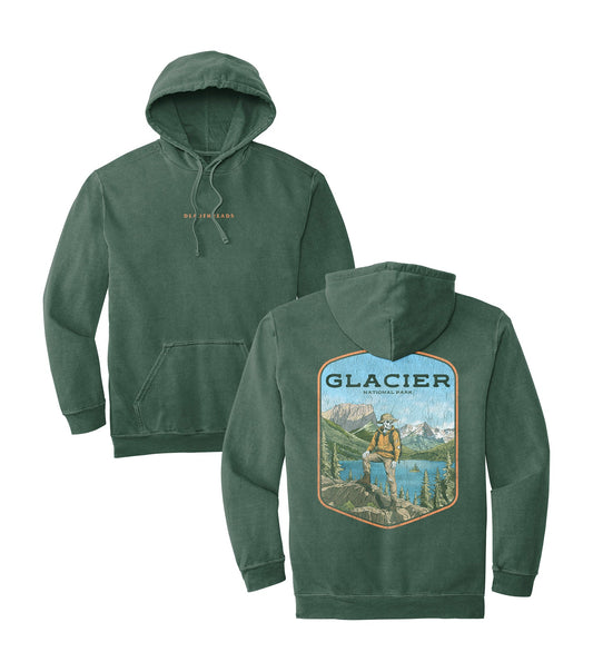GLACIER NATIONAL PARK (MALE) - “DT ESSENTIAL" HOODIE – Hoodie – Dead Threads Apparel