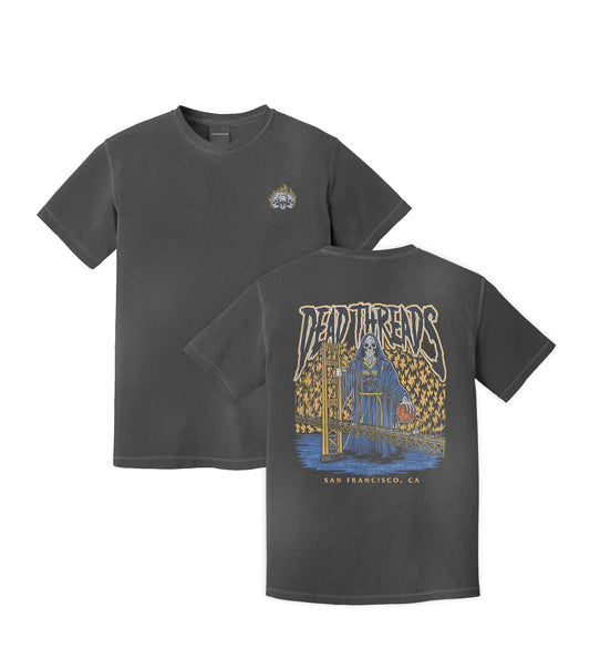 GOLDEN STATE BASKETBALL - “3 SKULL” PREMIUM T-SHIRT – T-Shirt – Dead Threads Apparel
