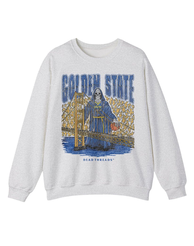 GOLDEN STATE BASKETBALL CREWNECK SWEATSHIRT – Sweatshirt – Dead Threads Apparel