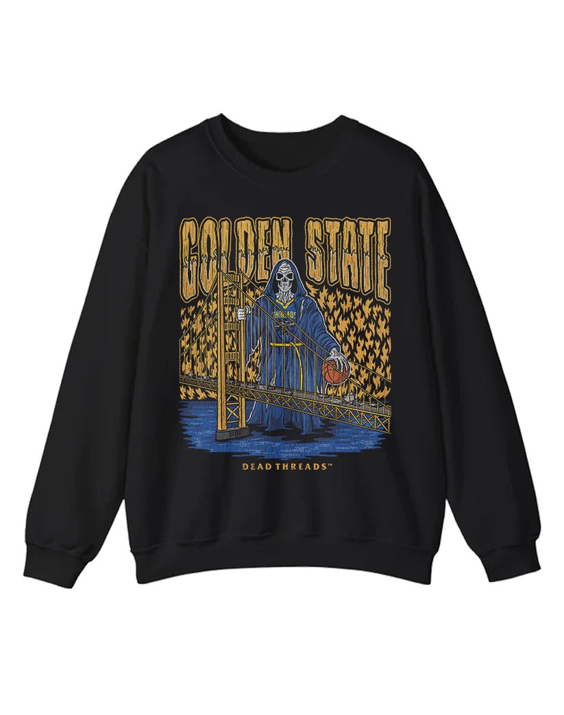 GOLDEN STATE BASKETBALL CREWNECK SWEATSHIRT – Sweatshirt – Dead Threads Apparel