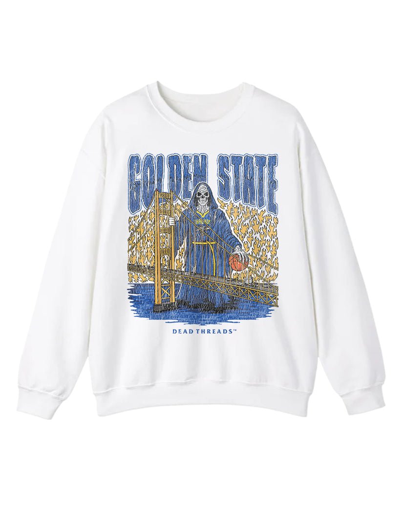 GOLDEN STATE BASKETBALL CREWNECK SWEATSHIRT – Sweatshirt – Dead Threads Apparel