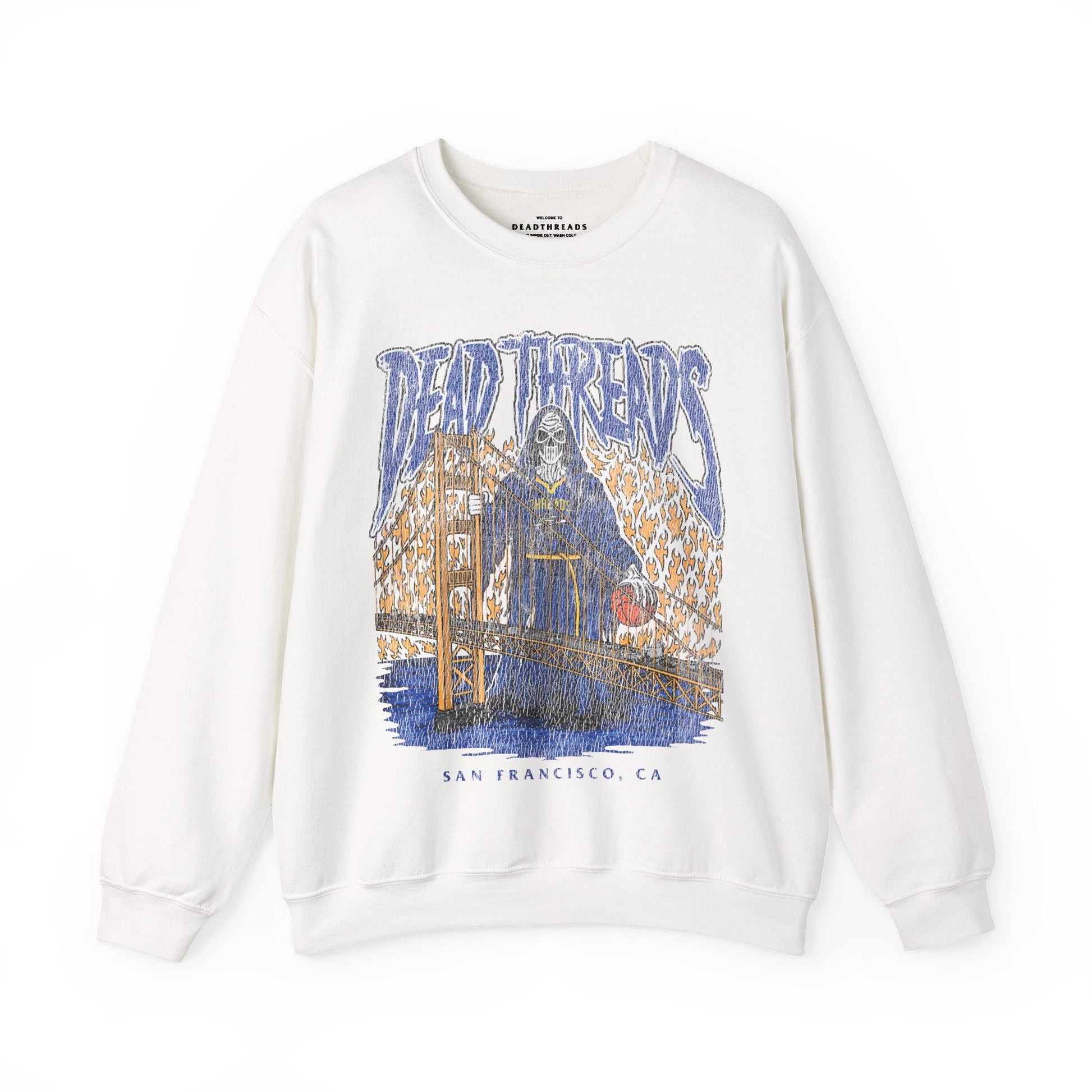 GOLDEN STATE BASKETBALL - CREWNECK SWEATSHIRT – Sweatshirt – Dead Threads Apparel