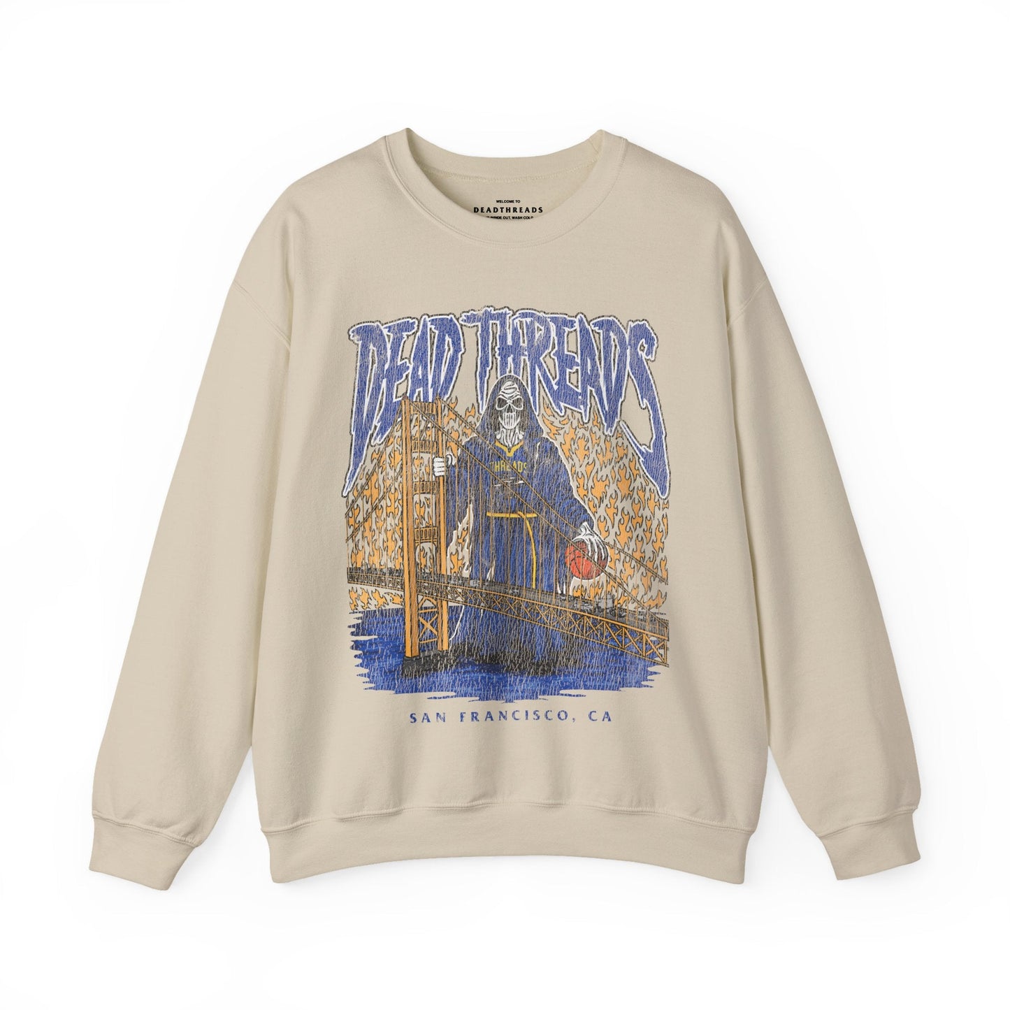 GOLDEN STATE BASKETBALL - CREWNECK SWEATSHIRT – Sweatshirt – Dead Threads Apparel