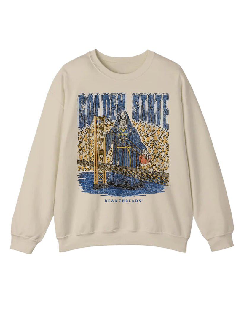 GOLDEN STATE BASKETBALL CREWNECK SWEATSHIRT – Sweatshirt – Dead Threads Apparel