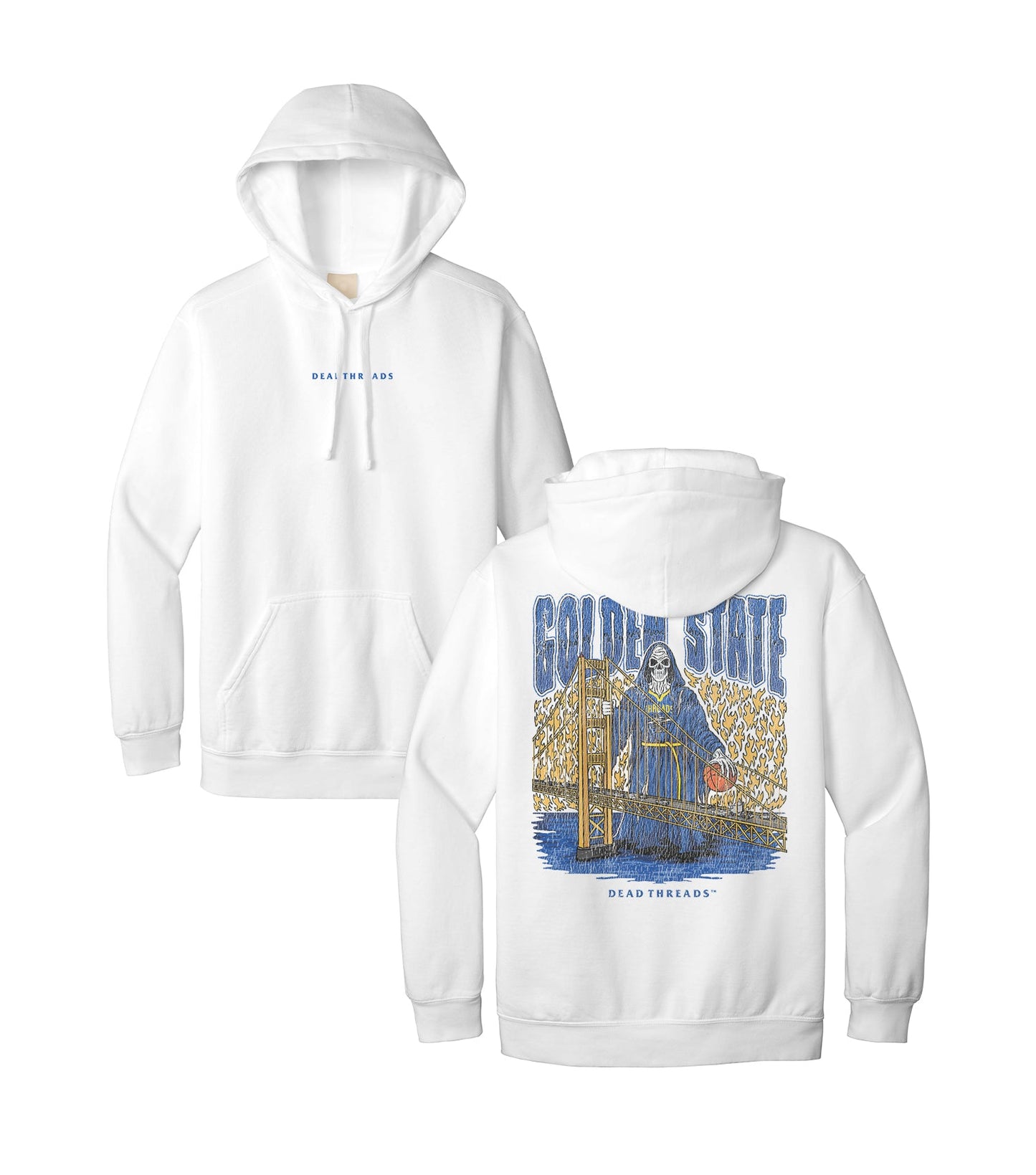 GOLDEN STATE BASKETBALL - “DT ESSENTIAL" HOODIE – Hoodie – Dead Threads Apparel