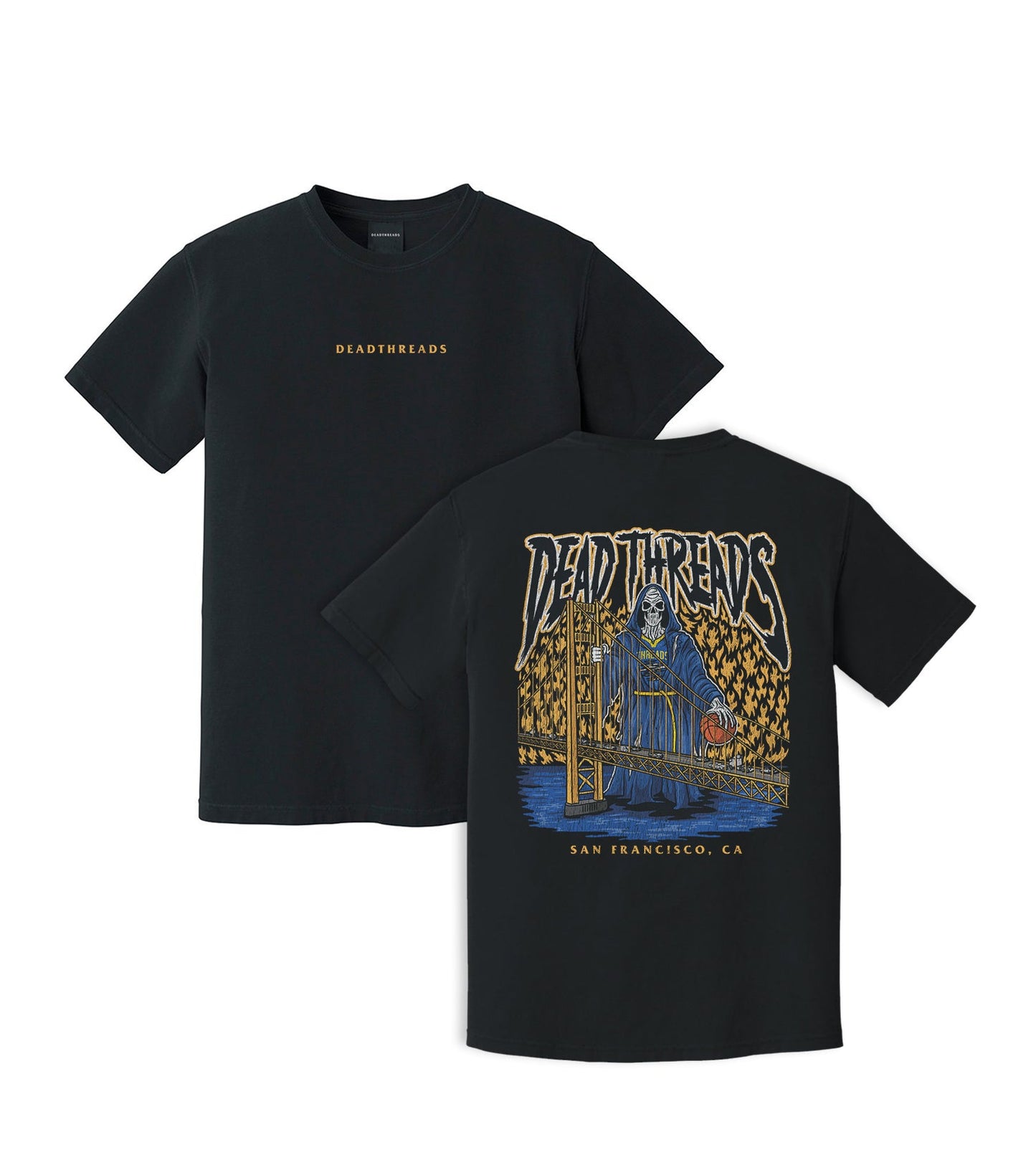 GOLDEN STATE BASKETBALL - “DT ESSENTIAL" PREMIUM T-SHIRT – T-Shirt – Dead Threads Apparel