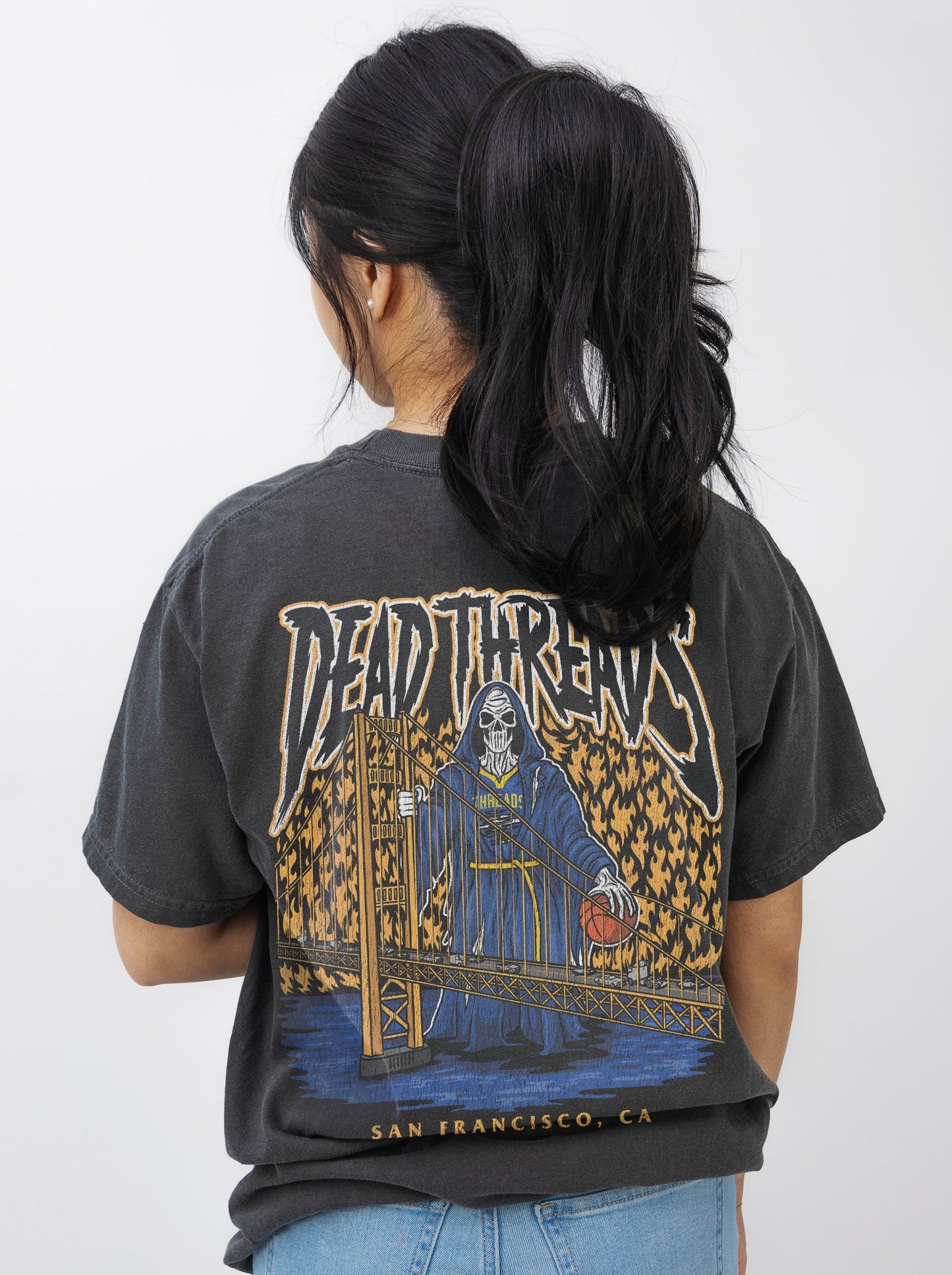 GOLDEN STATE BASKETBALL - “DT ESSENTIAL" PREMIUM T-SHIRT – T-Shirt – Dead Threads Apparel