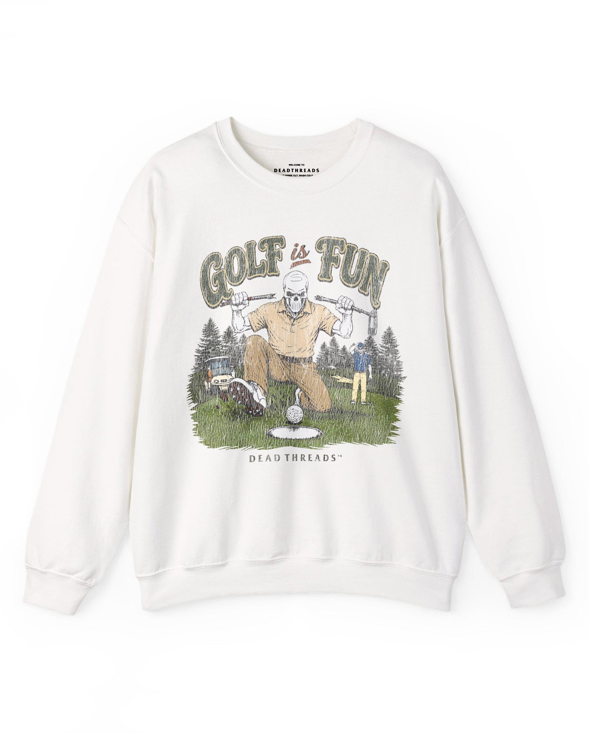 GOLF IS FUN - CREWNECK SWEATSHIRT – Sweatshirt – Dead Threads Apparel