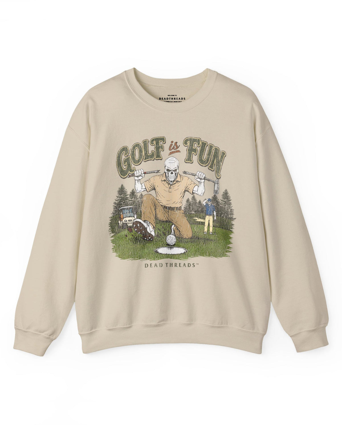 GOLF IS FUN - CREWNECK SWEATSHIRT – Sweatshirt – Dead Threads Apparel