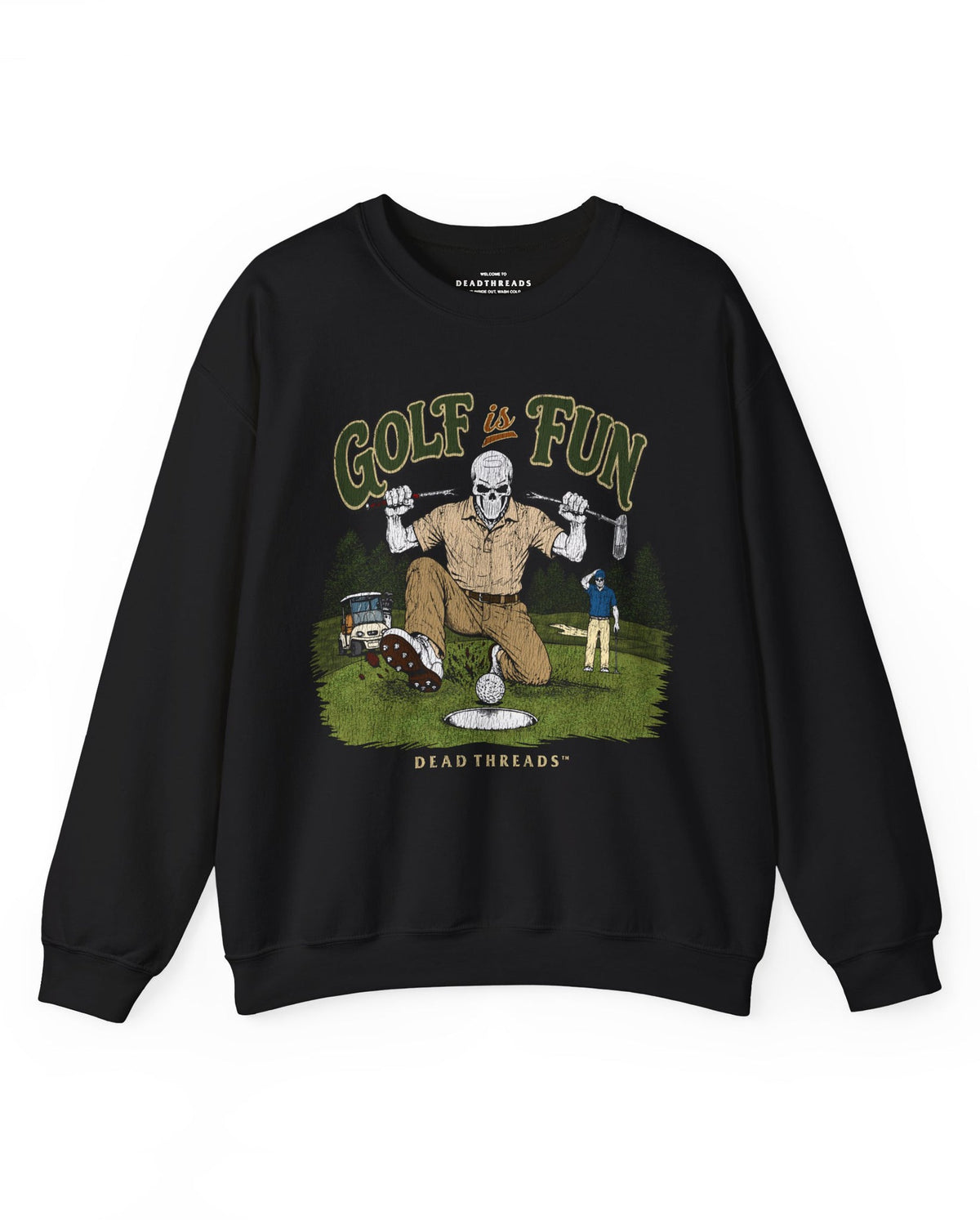 GOLF IS FUN - CREWNECK SWEATSHIRT – Sweatshirt – Dead Threads Apparel