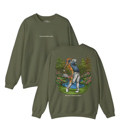 GOLF v1 "ASHES TO AZALEAS" - “DT ESSENTIAL" CREWNECK SWEATSHIRT – Sweatshirt – Dead Threads Apparel