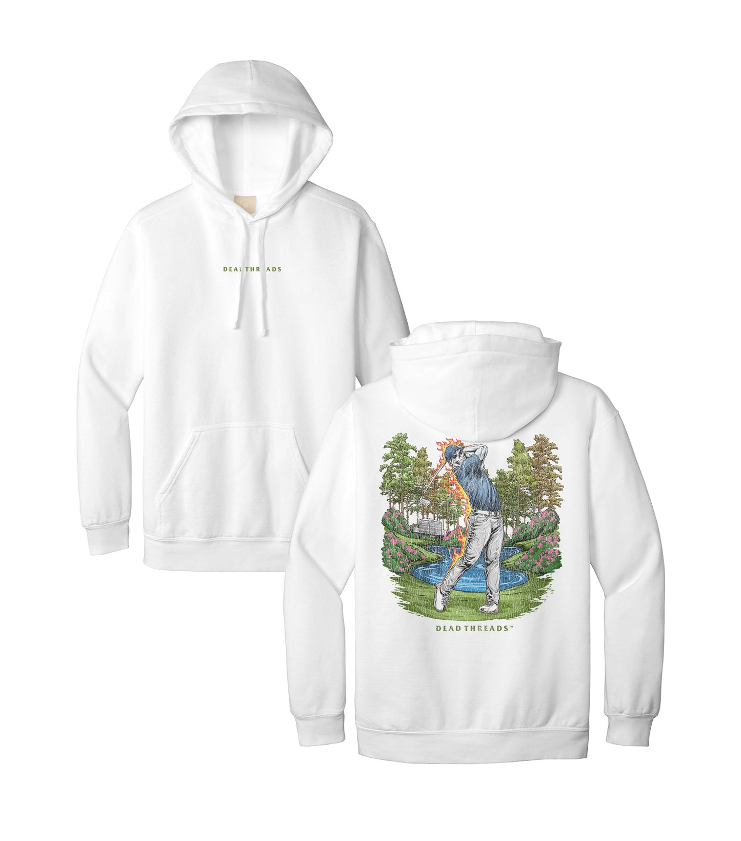 GOLF v1 "ASHES TO AZALEAS" - “DT ESSENTIAL" HOODIE – Hoodie – Dead Threads Apparel