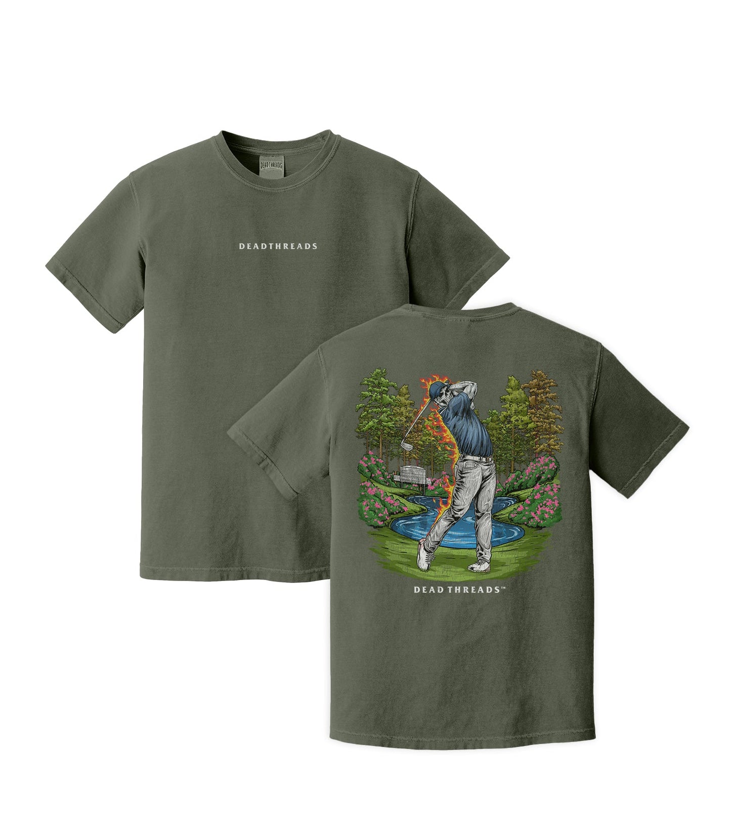 GOLF v1 "ASHES TO AZALEAS" - “DT ESSENTIAL" PREMIUM T - SHIRT – T-Shirt – Dead Threads Apparel