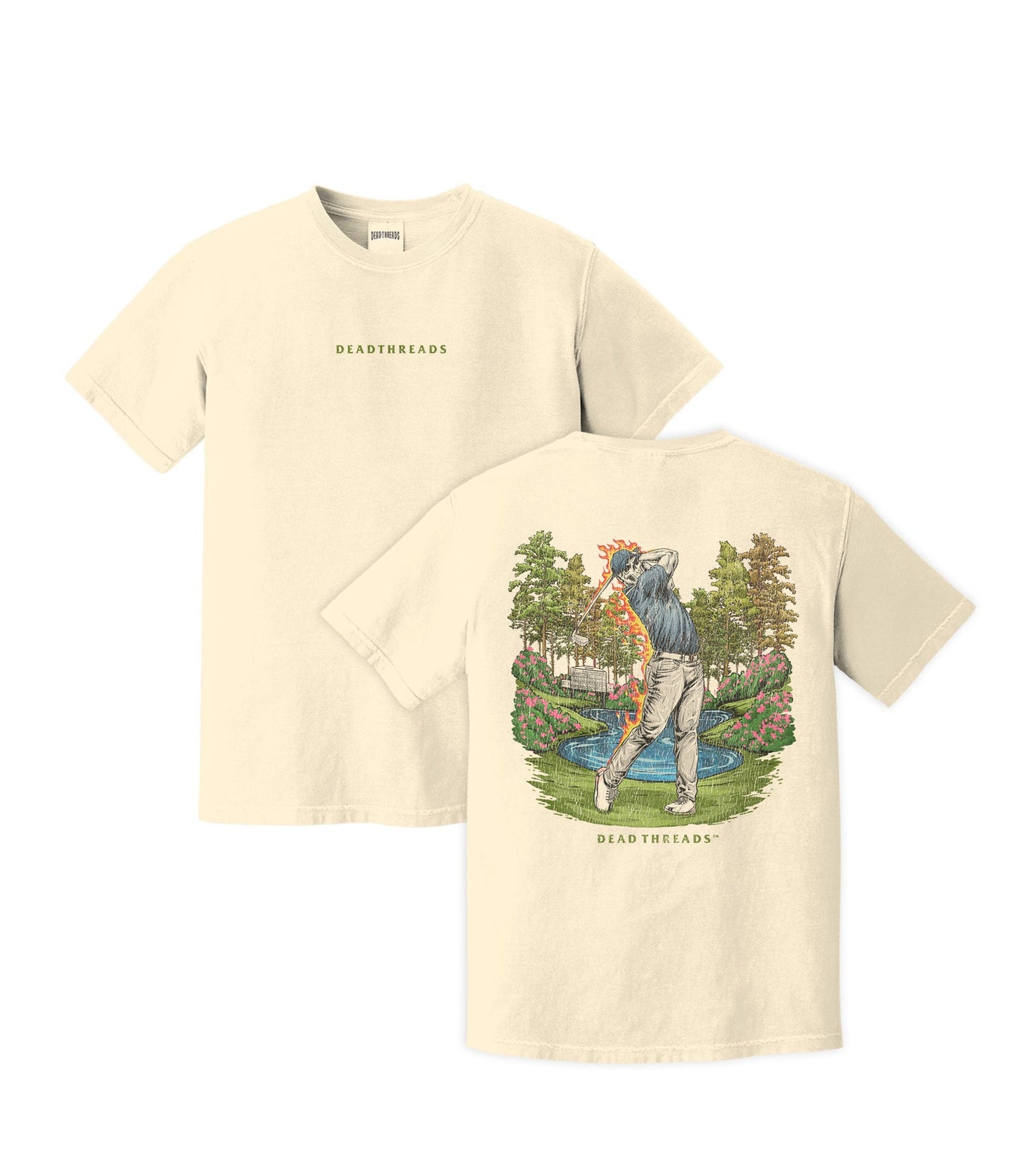 GOLF v1 "ASHES TO AZALEAS" - “DT ESSENTIAL" PREMIUM T - SHIRT – T-Shirt – Dead Threads Apparel