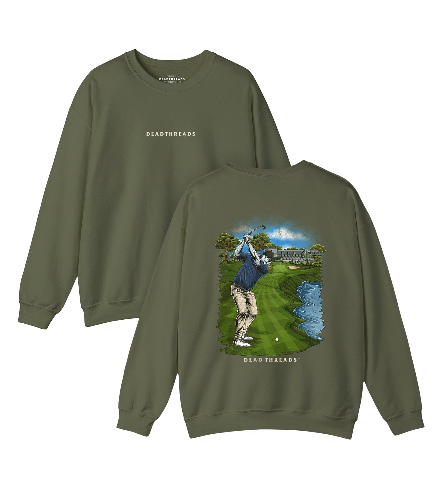 GOLF v2 “FIRs & GIRs” - “DT ESSENTIAL" CREWNECK SWEATSHIRT – Sweatshirt – Dead Threads Apparel